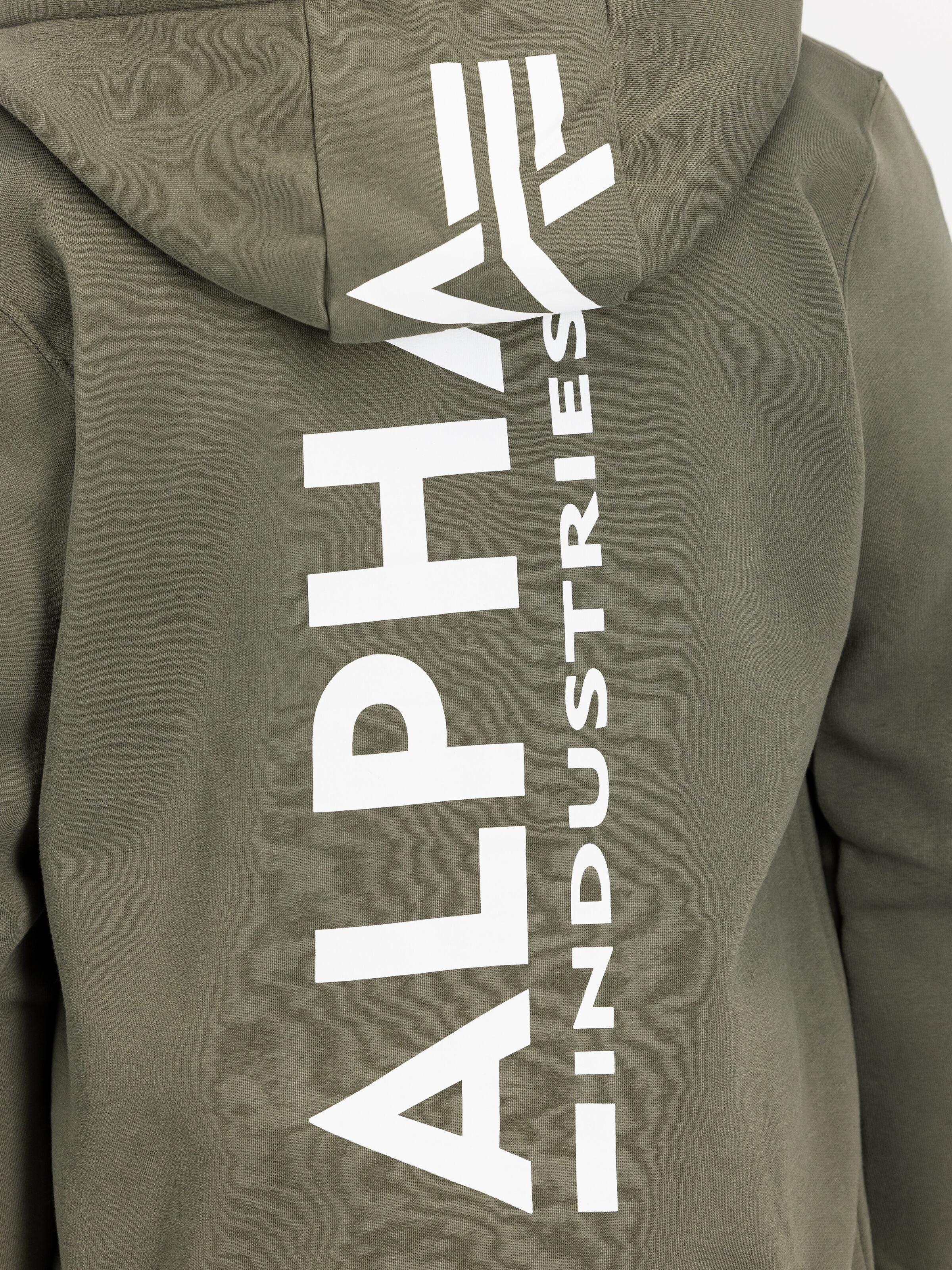 Backprint Zip Hoodie dark olive 128342_142_3_detail_00002_190243