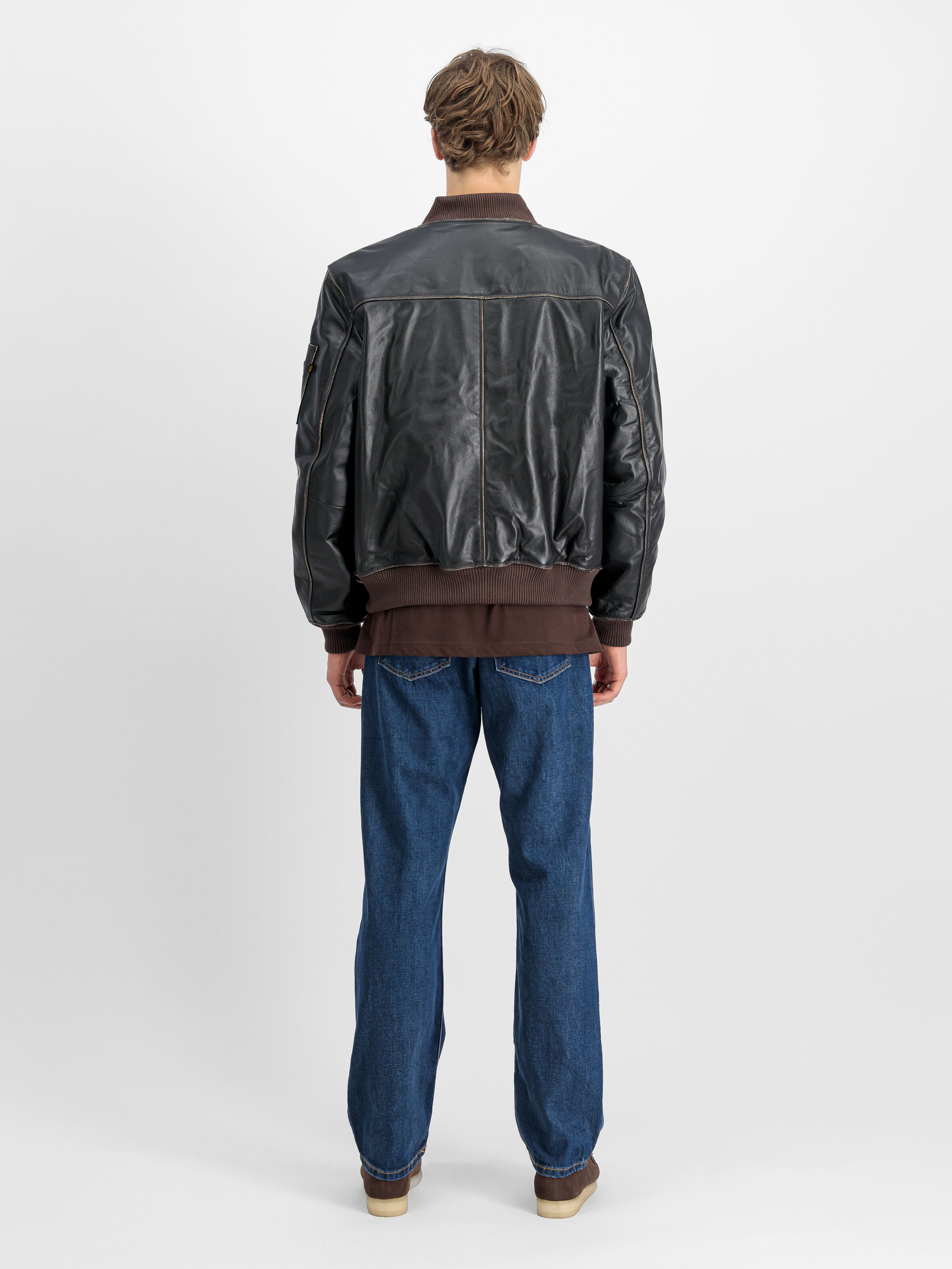MA-1 Leather LF Bomber Jacket vintage brown 138121_250_2_model_00002_106024