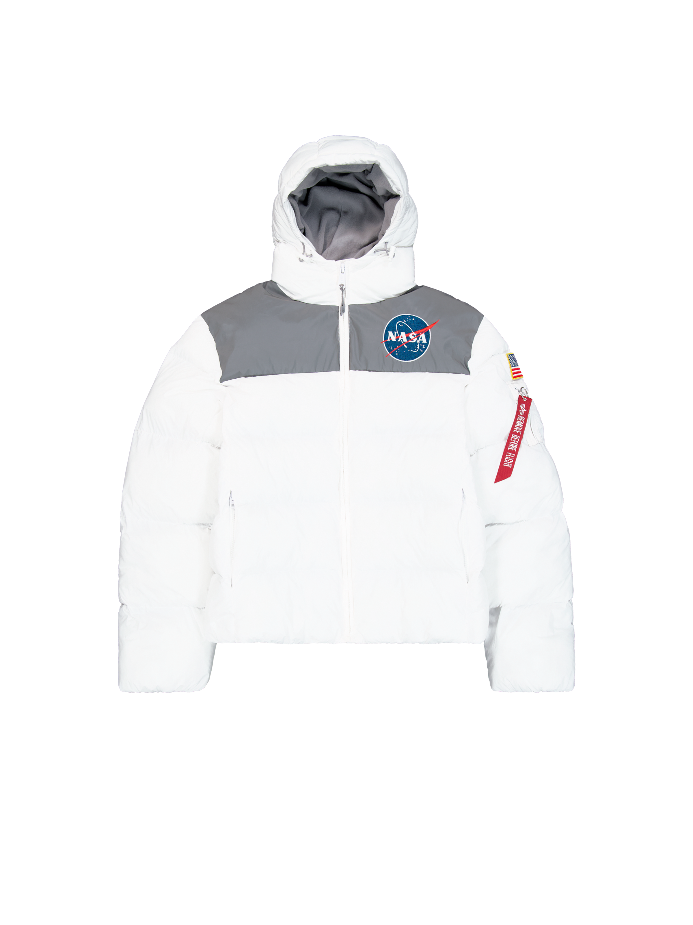 NASA Holographic Print Winter Jacket NASA Holographic Print Winter Jacket