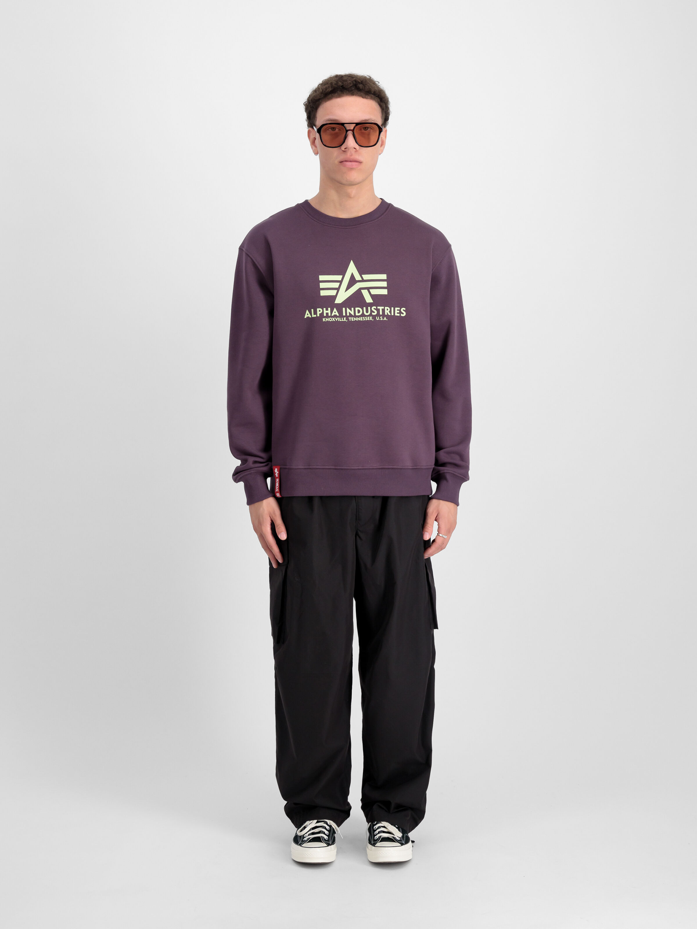 Basic Big Logo Sweatshirt Plum 178302_719_2_model_00001_97596