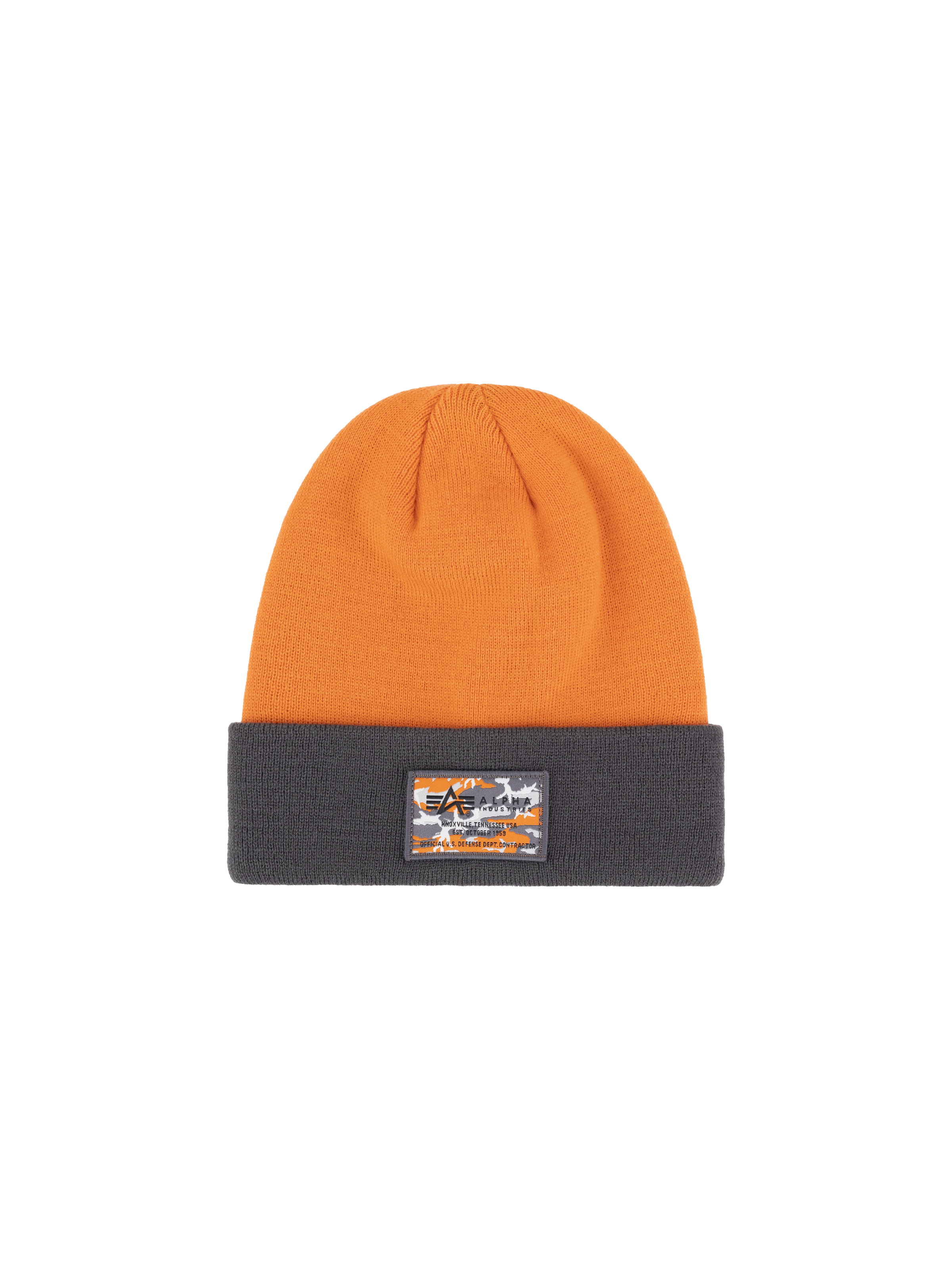 Crew Camo Label Beanie tangerine 148912_710_1_flatlay_00001_97858.png