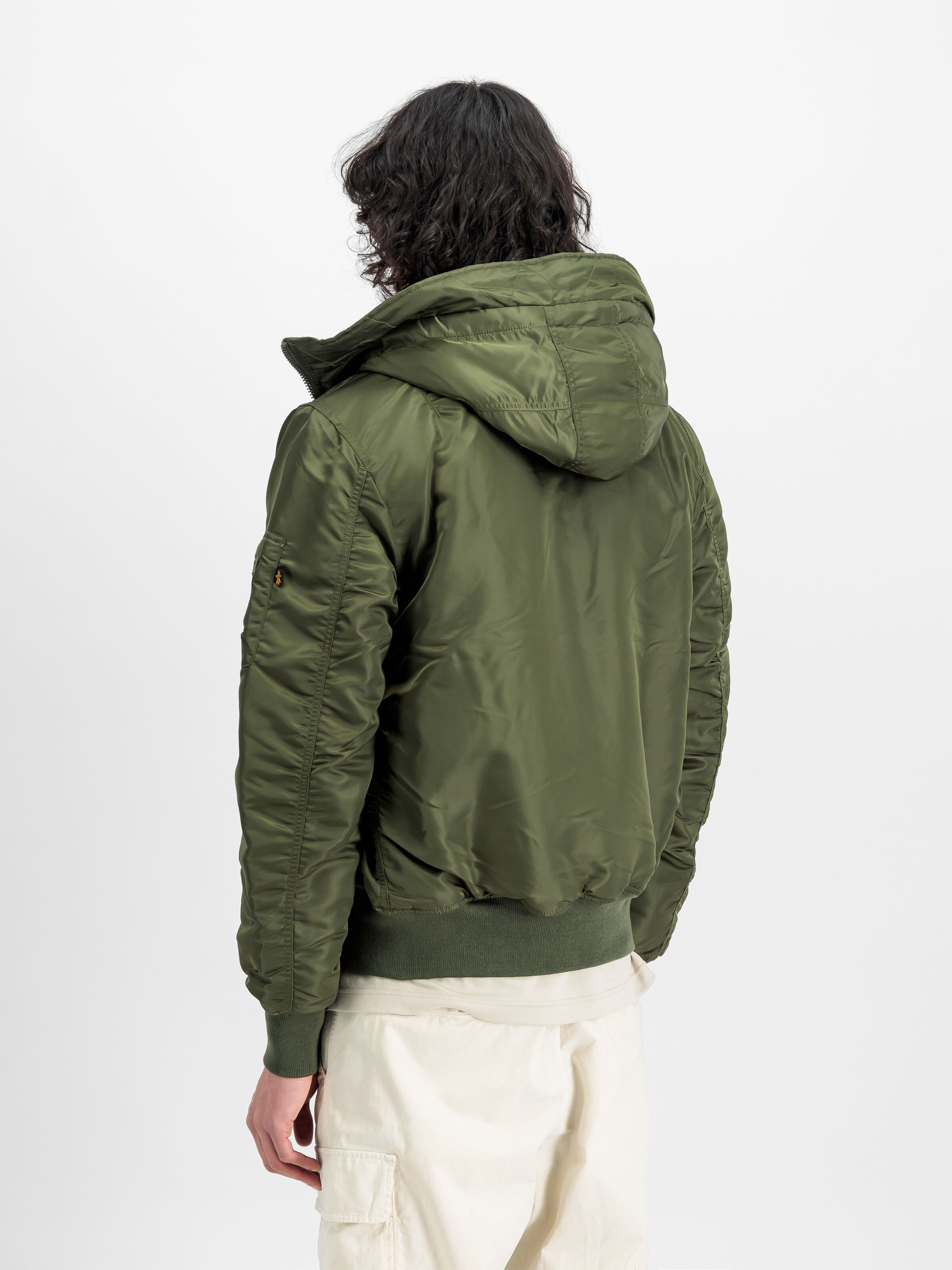 MA-1 Hooded Bomber Jacket dark green 158104_257_2_model_00004_128852