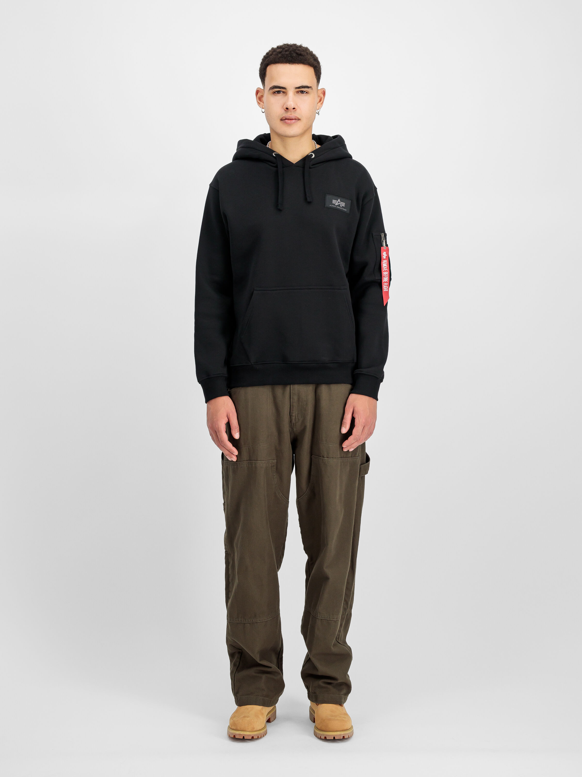 Backprint Camo Print Hoodie black/woodland 178318CP_380_2_model_00001_183901