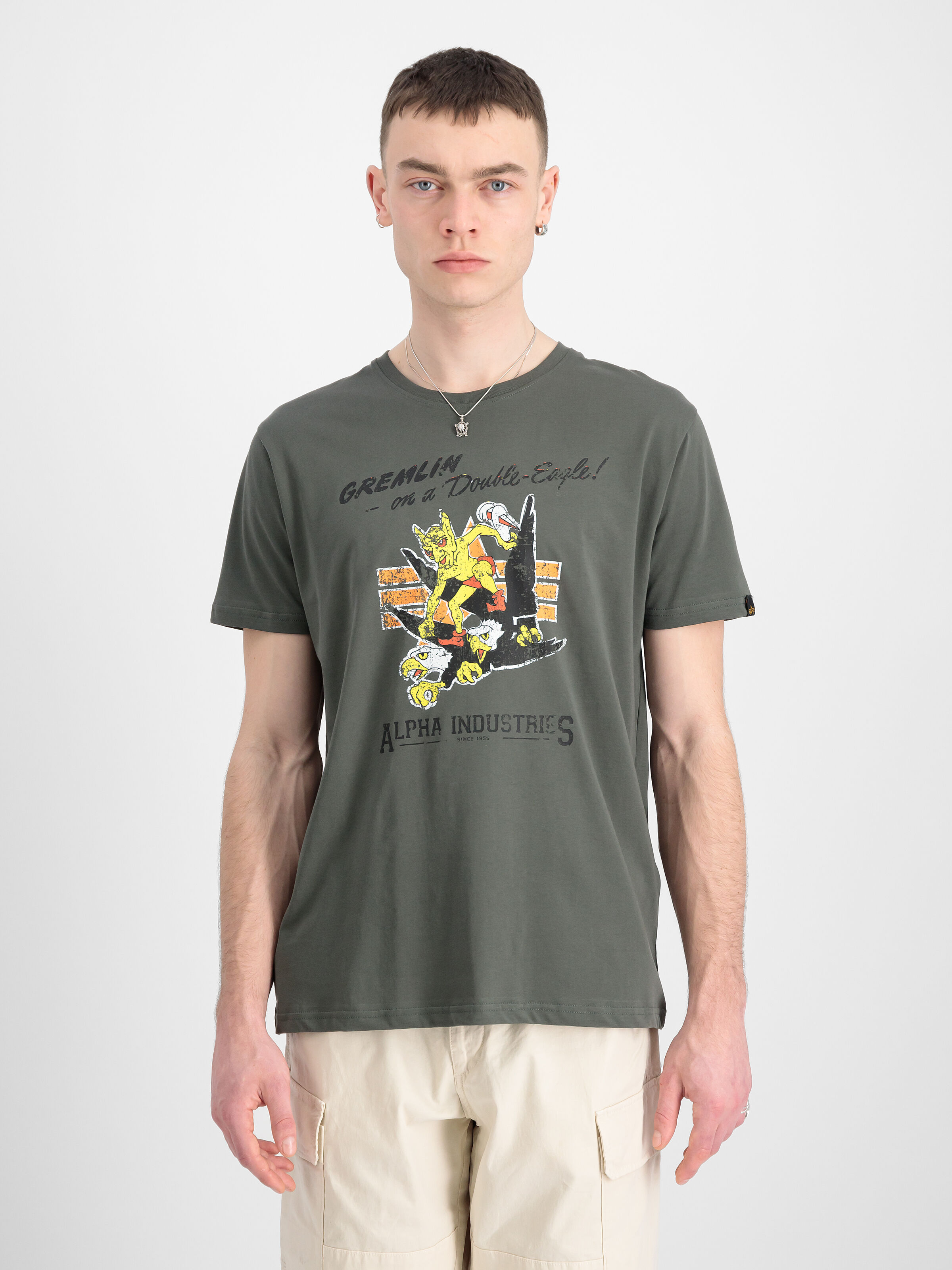 Gremlin T-Shirt dark olive 146512_142_00008_182407
