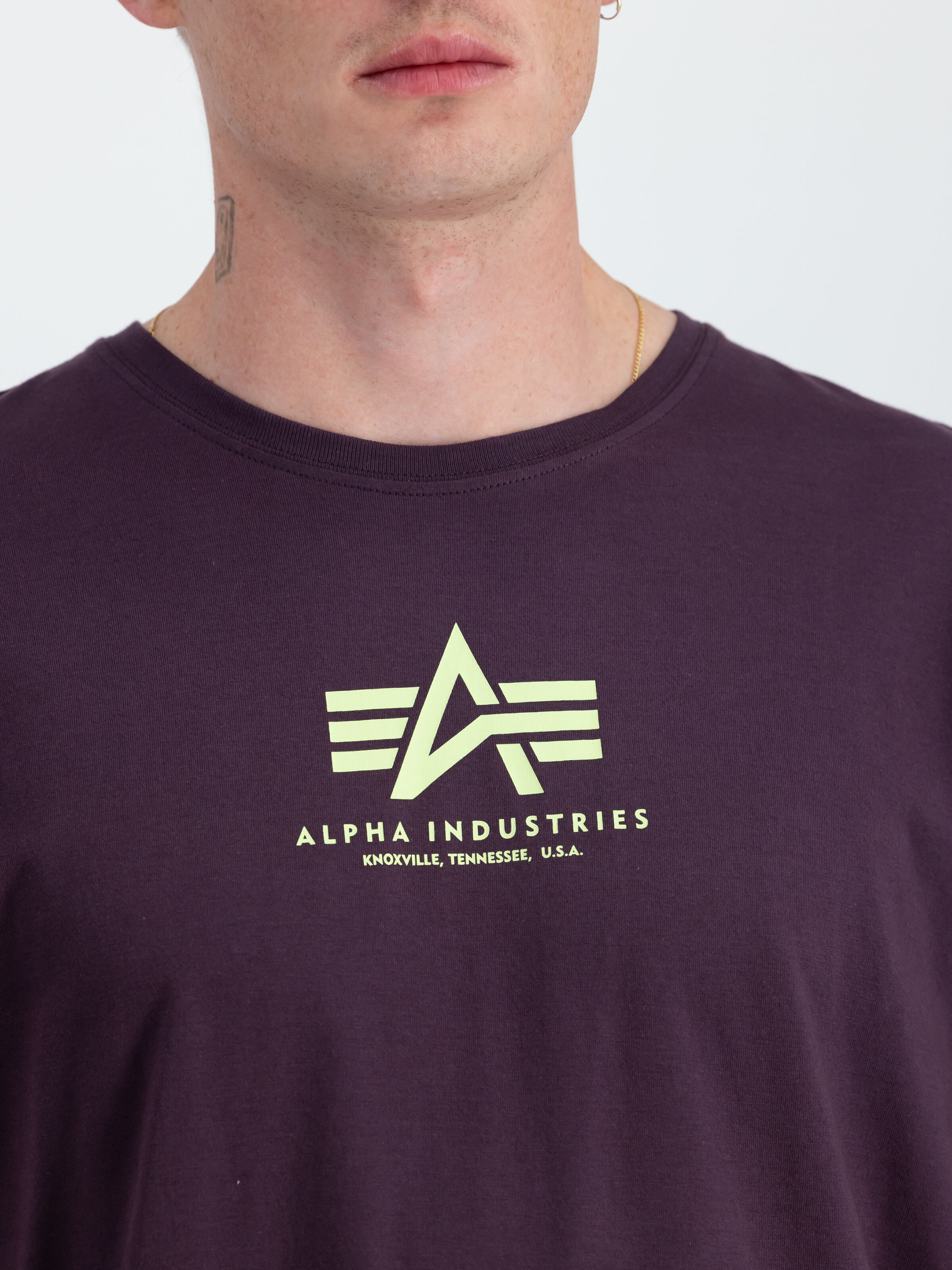 Basic Mid Logo T-Shirt Plum 118533_719_3_detail_00001_97257