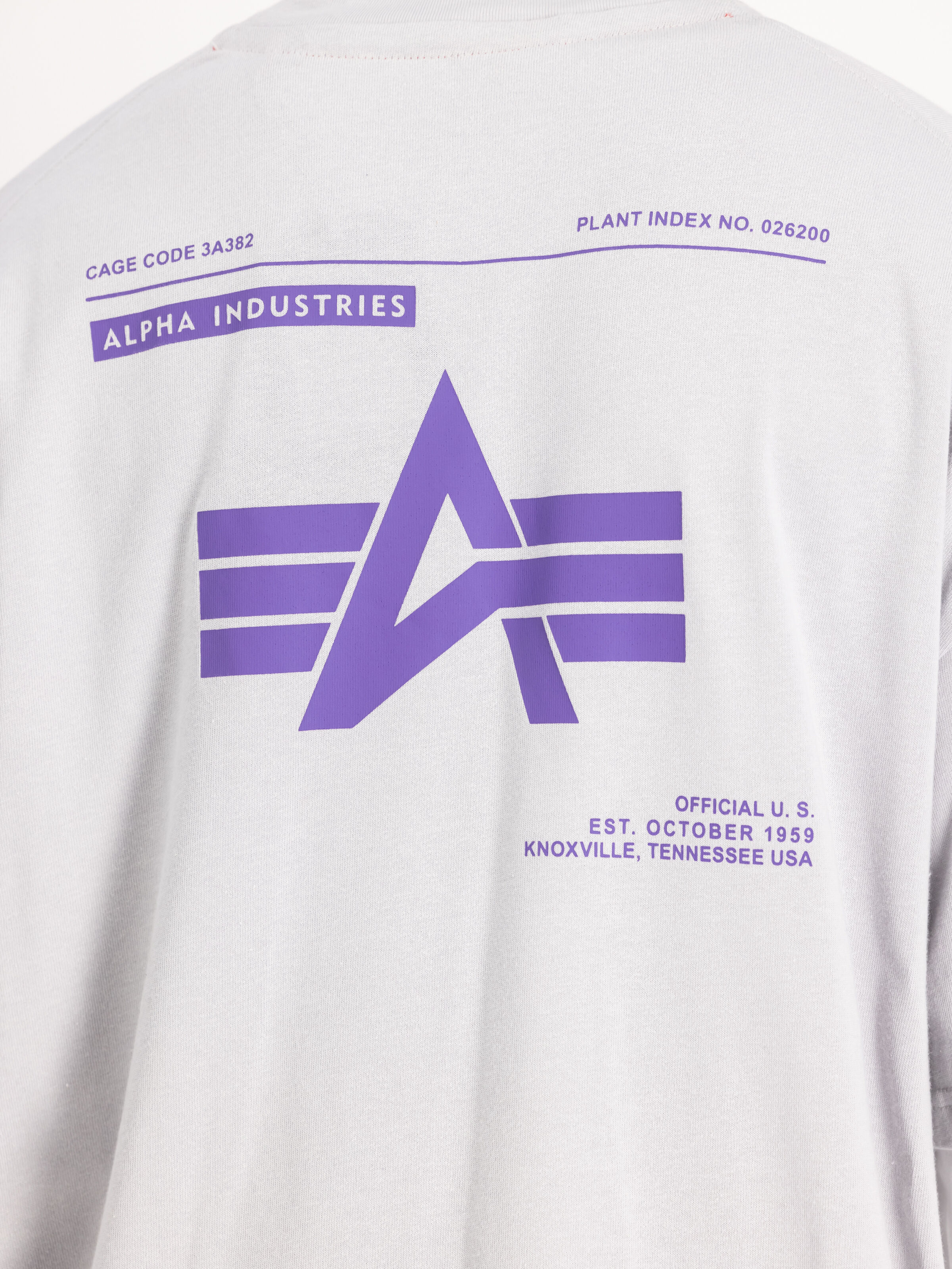 Logo Code Backprint T-Shirt pastel grey 146507_666_3_detail_00001_99601