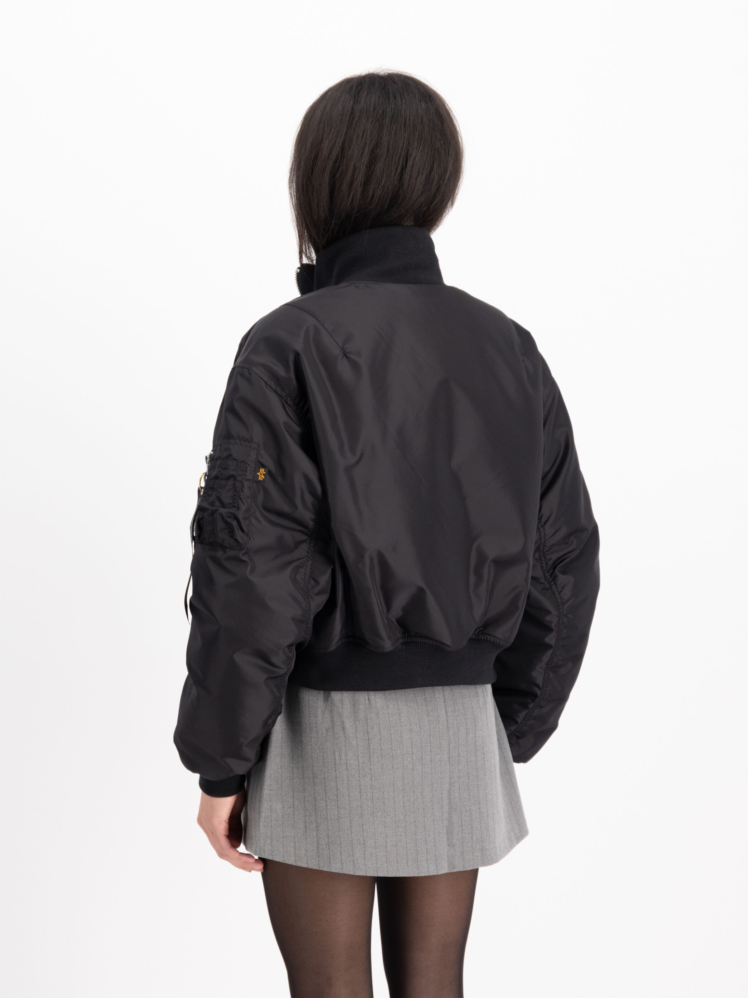 MA-1 Cropped Bomber Jacket Women black 258010_03_2_model_00003_165127