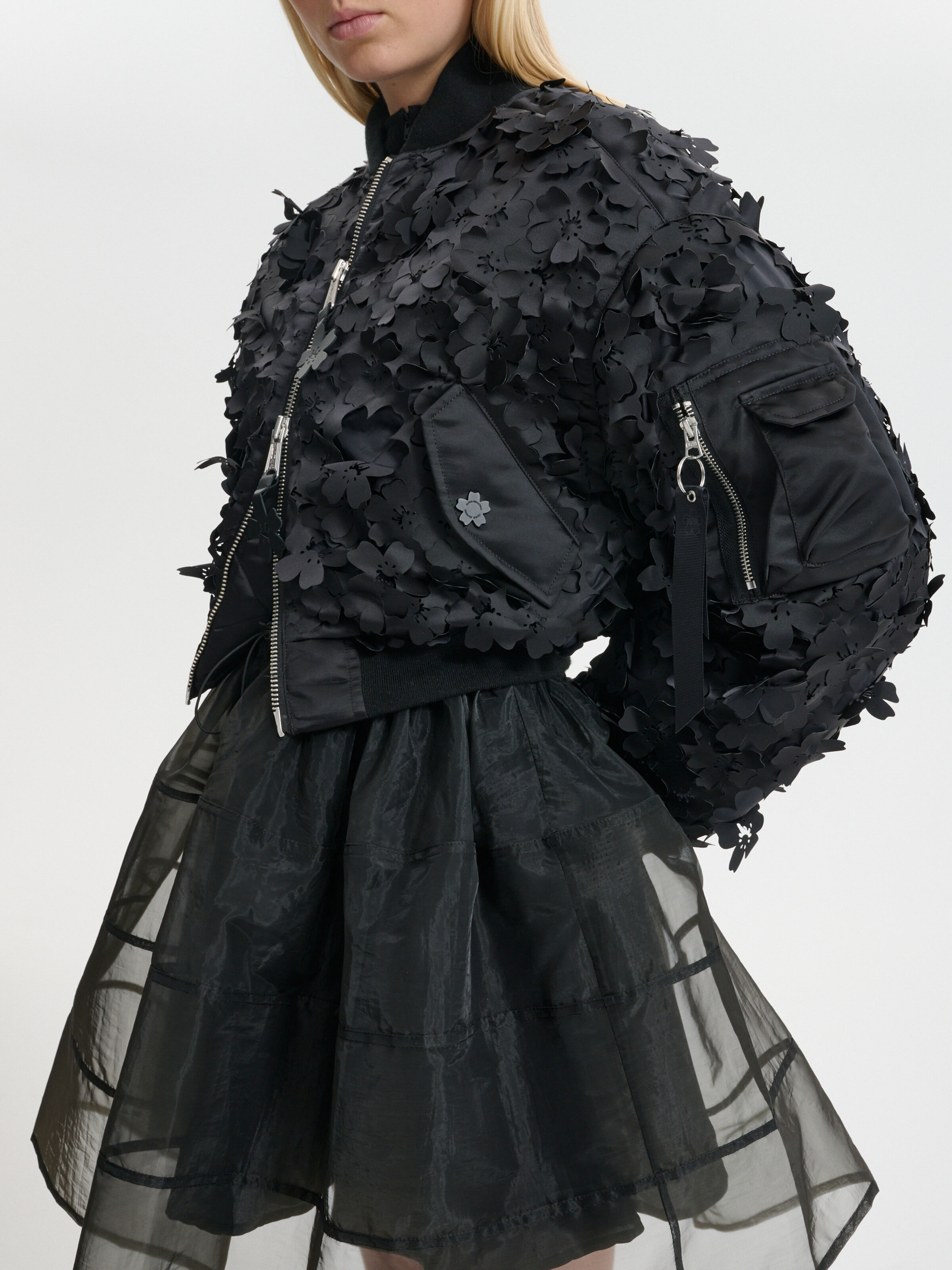 ALPHA x CECILIE BAHNSEN MA-1 CR Laser Cut Bomber Jacket black 766019_03_3_detail_00001_215749