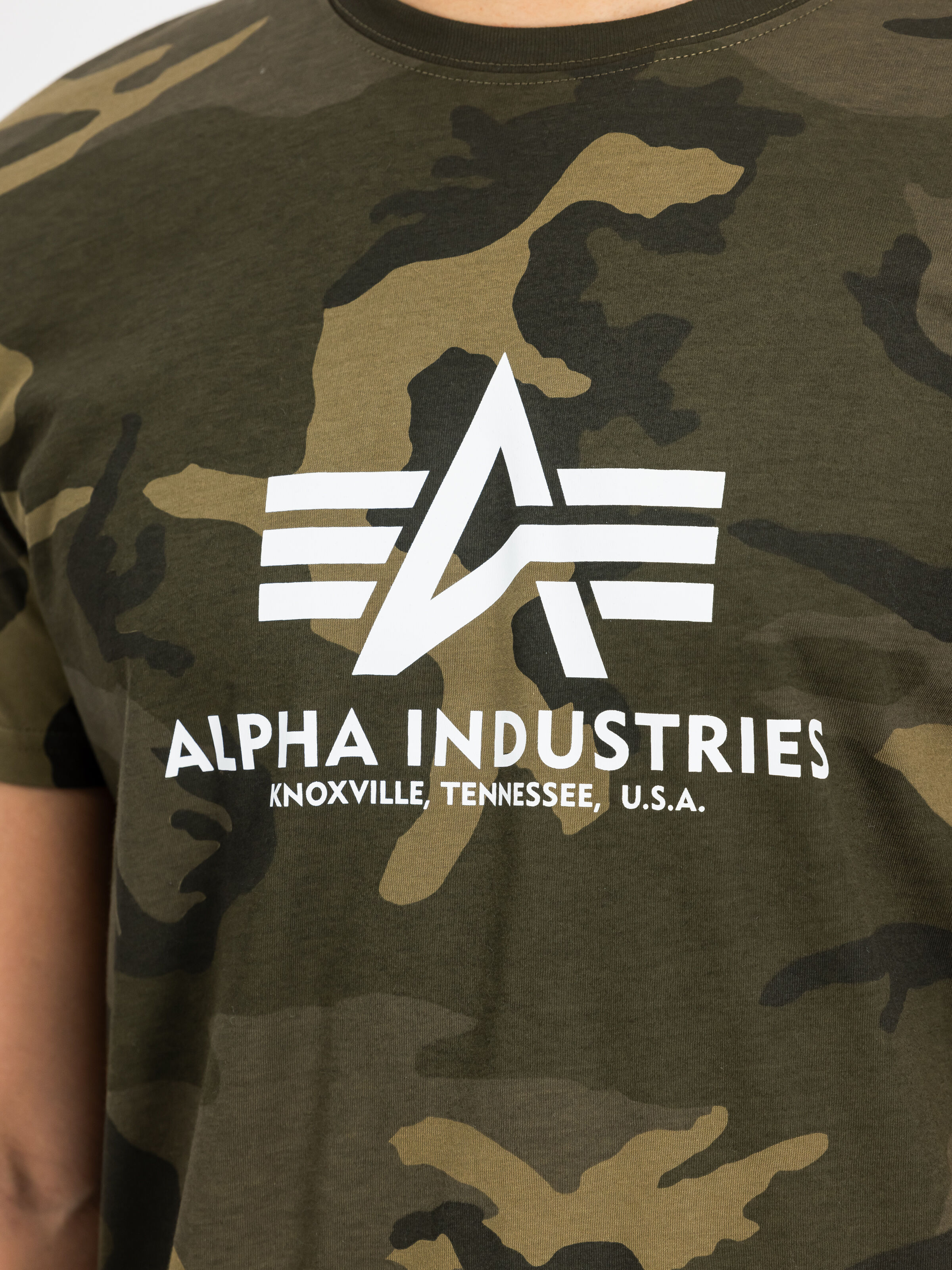 Basic Big Logo Camo T-Shirt olive camo 100501C_239_3_detail_00001_183330