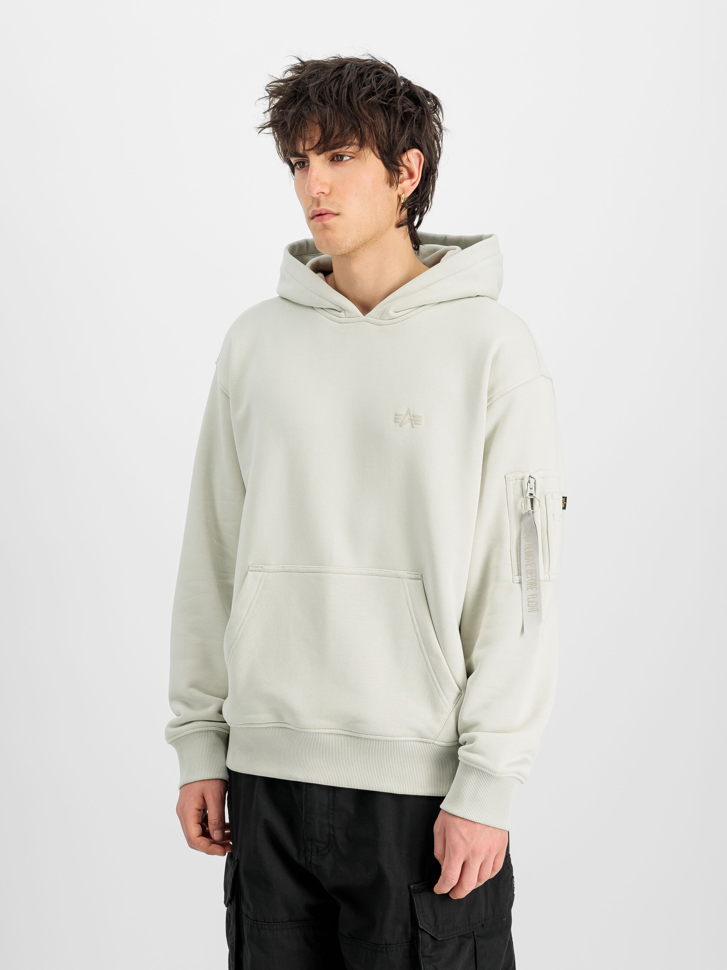 Dye To Match Mid Logo Hoodie stone 268337_10_2_model_00002_232187