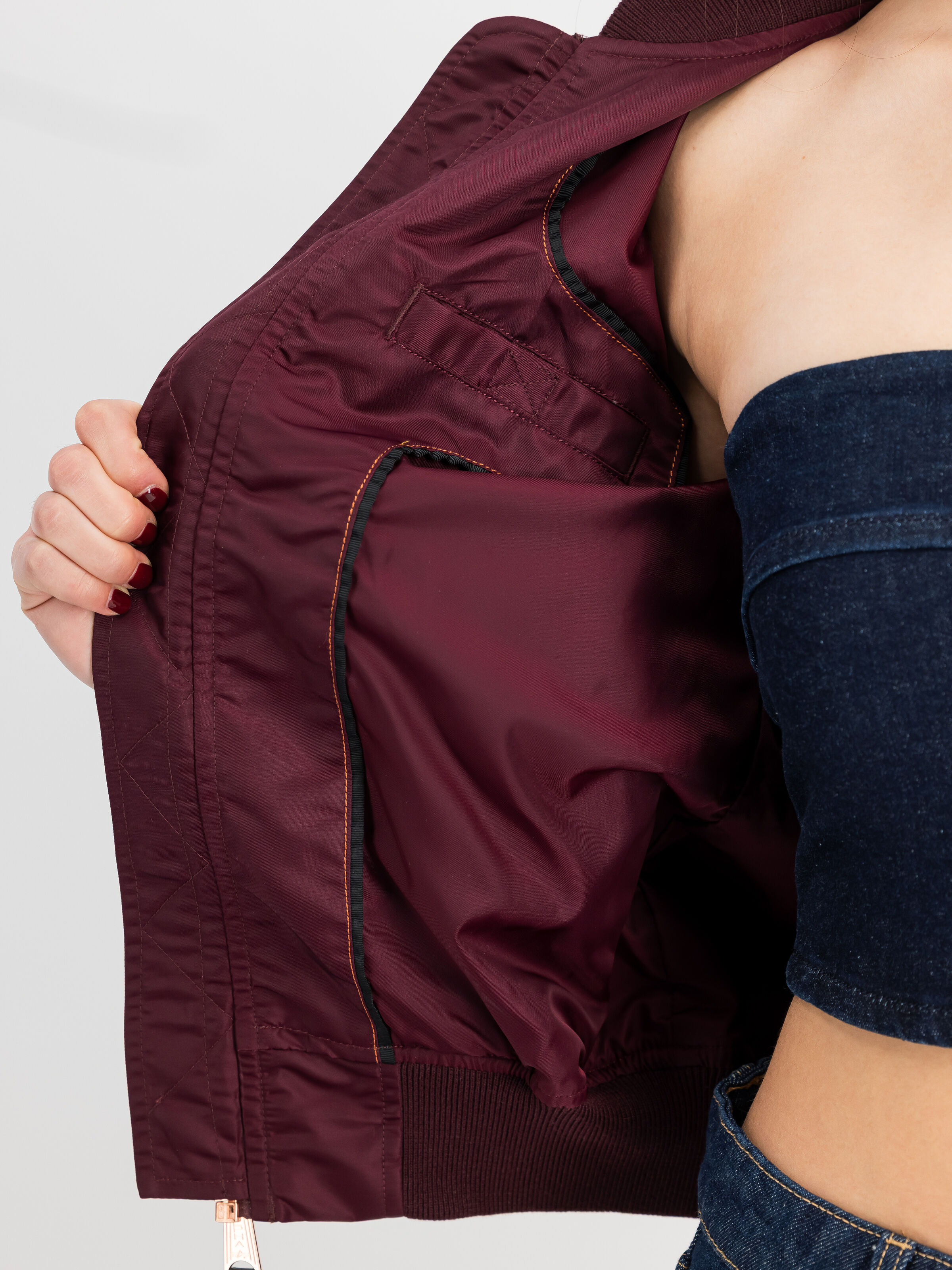 MA-1 VF Light Bomber Jacket Women dark cherry 156001_608_3_detail_00001_211884