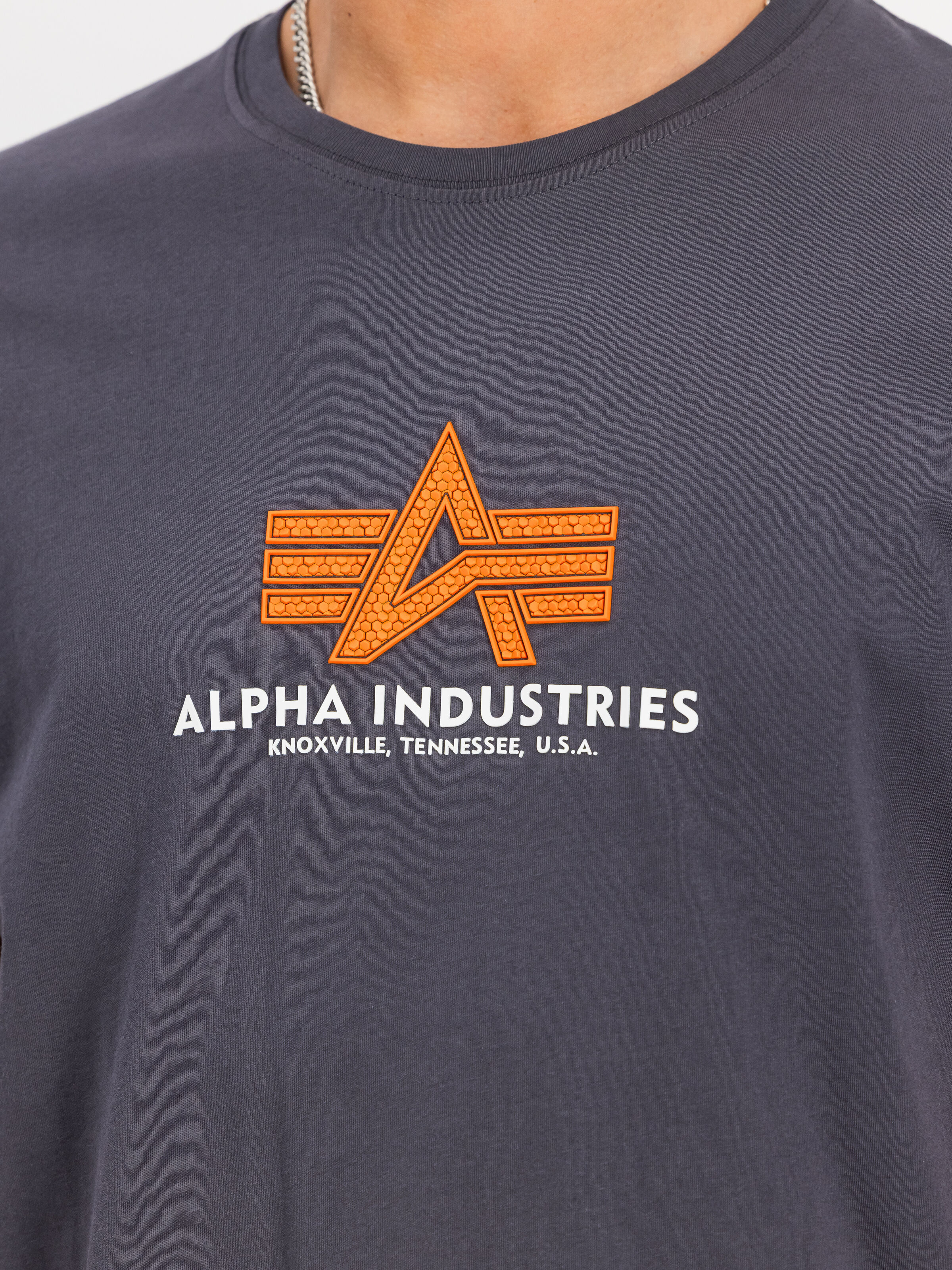 Basic Big Logo Rubber T-Shirt vintage grey 100501RB_684_3_detail_00001_191864