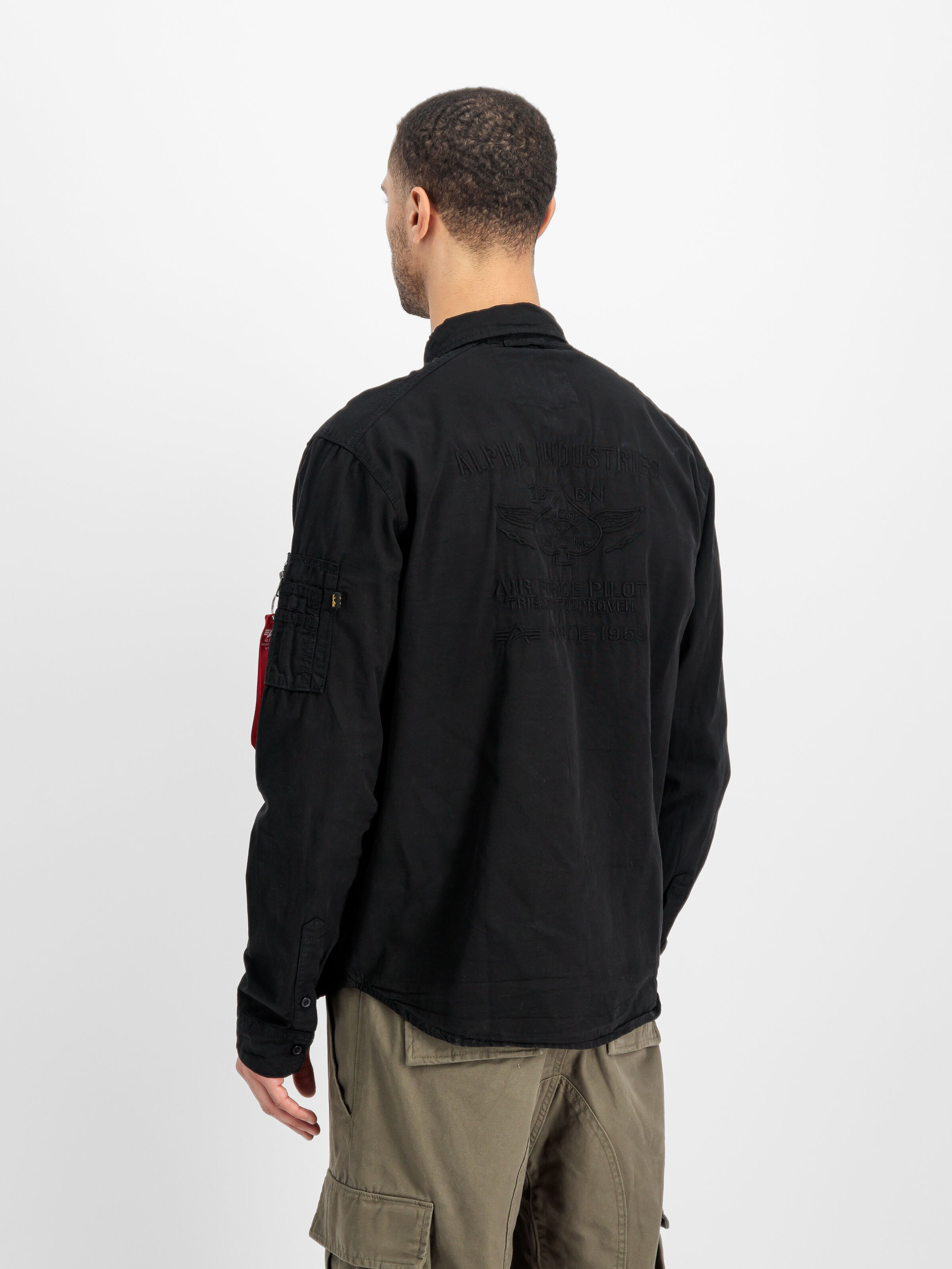 Air Force Embroidery Shirt black 138422_03_2_model_00004_125935
