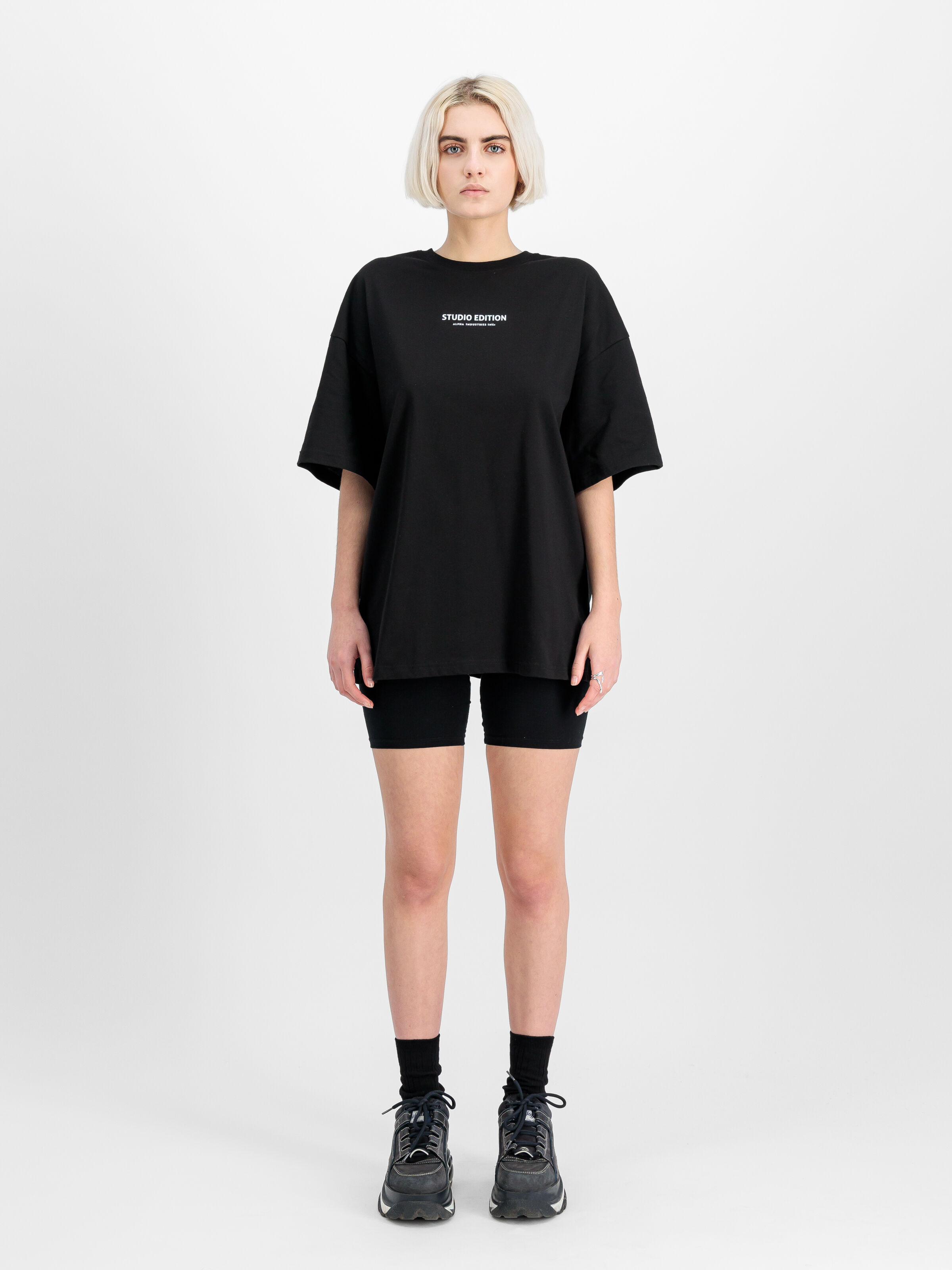 Studio Edition Backprint T-Shirt Women black 156062_03_2_model_00001_140160