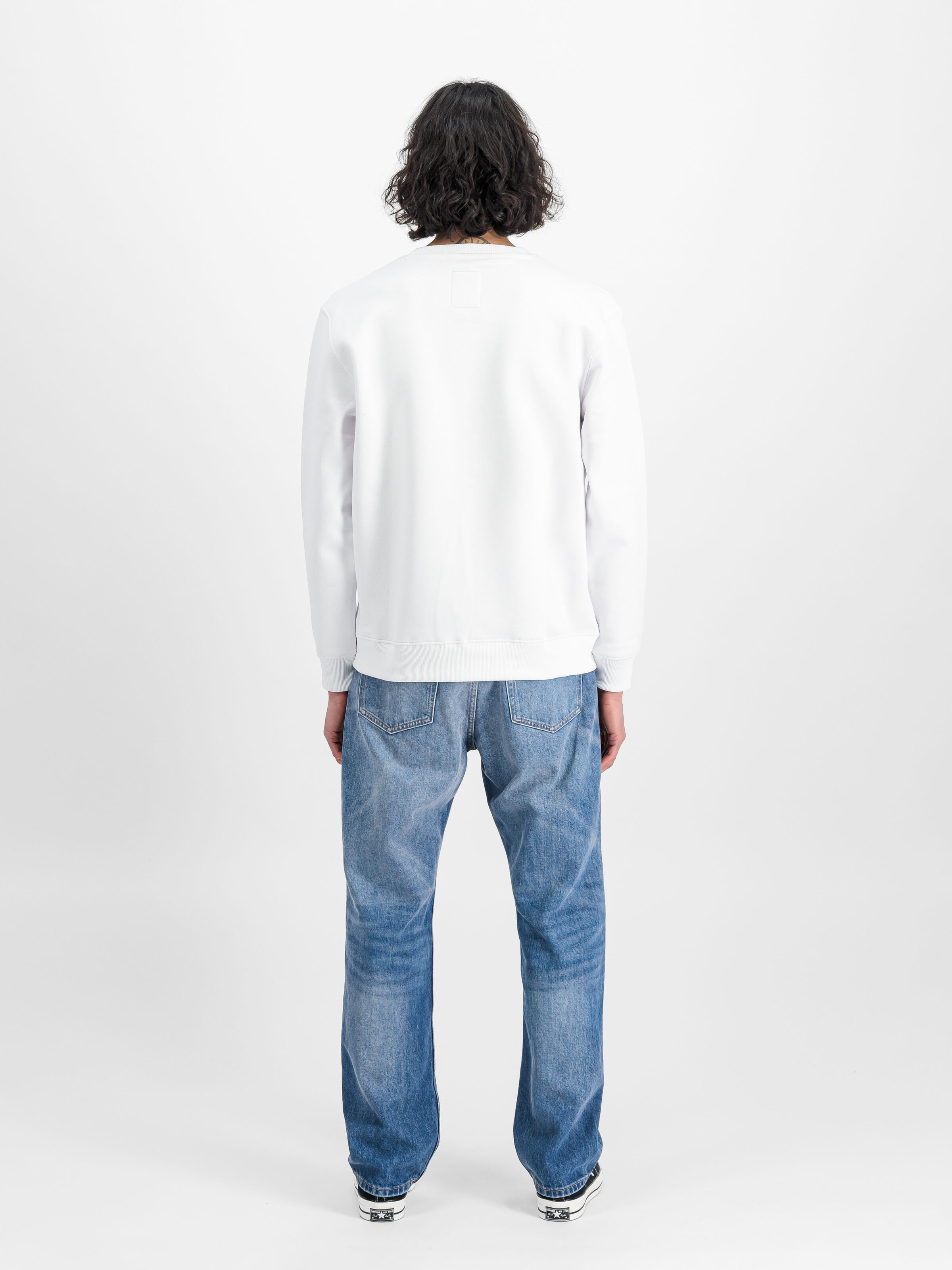 Basic Small Logo Sweatshirt white 188307_09_2_model_00002_127844