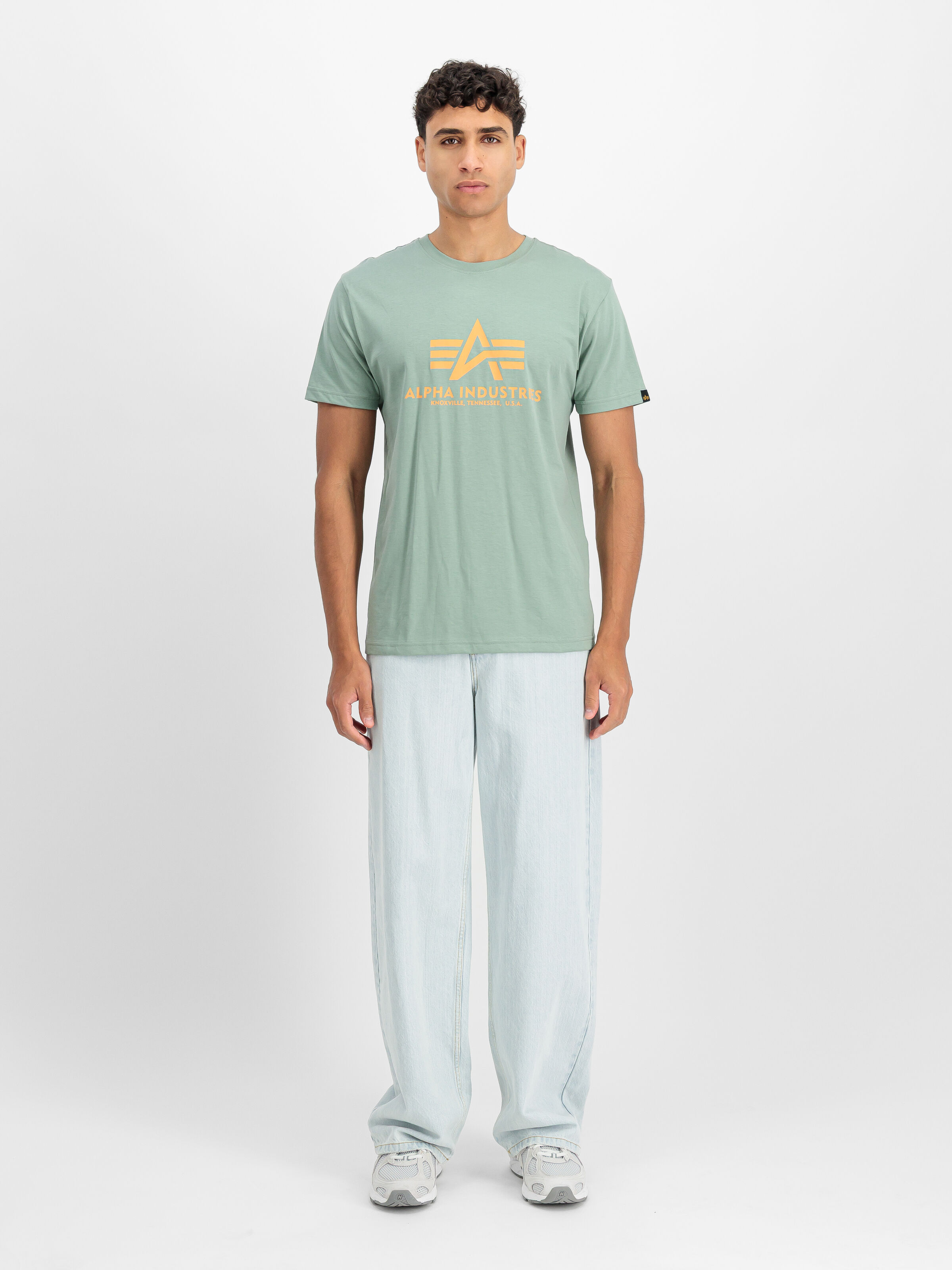 Basic Big Logo T-Shirt frost green 100501_30_2_model_00001_197330