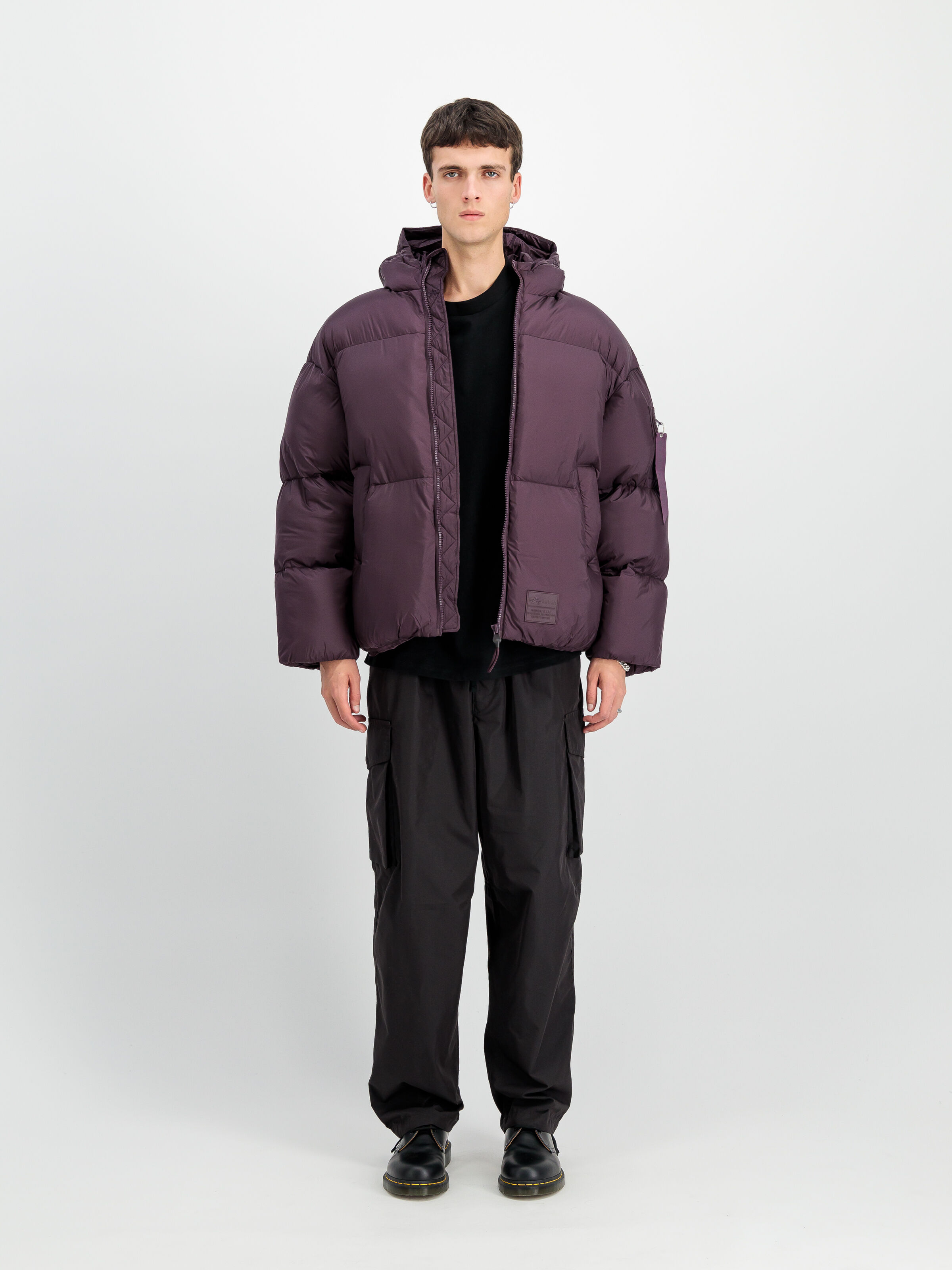 Cloud Puffer Bomber Winter Jacket Plum 148130_719_2_model_00001_117244