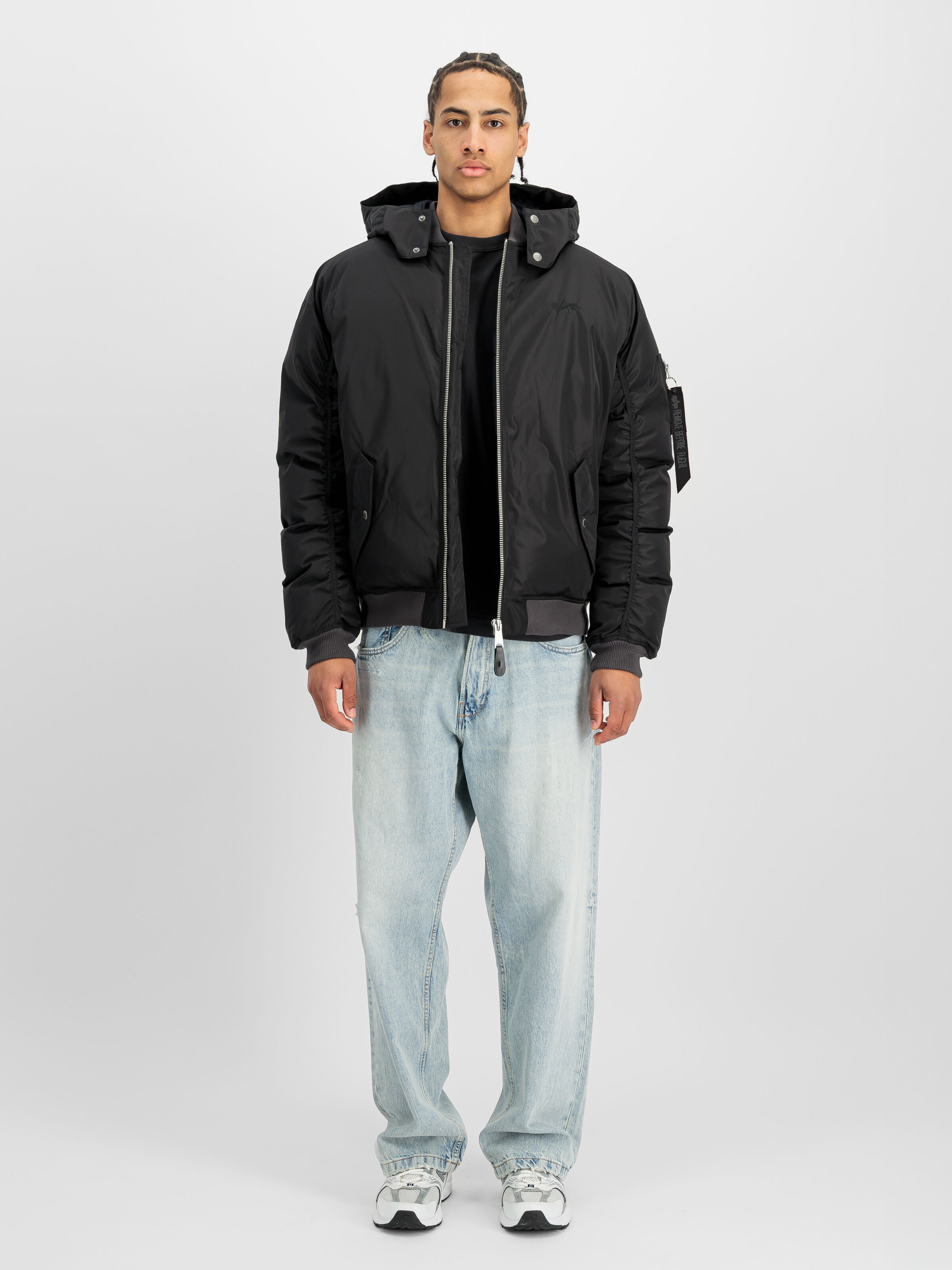 MA-1 Taffeta Bomber Jacket black 268116_03_2_model_00001_243550