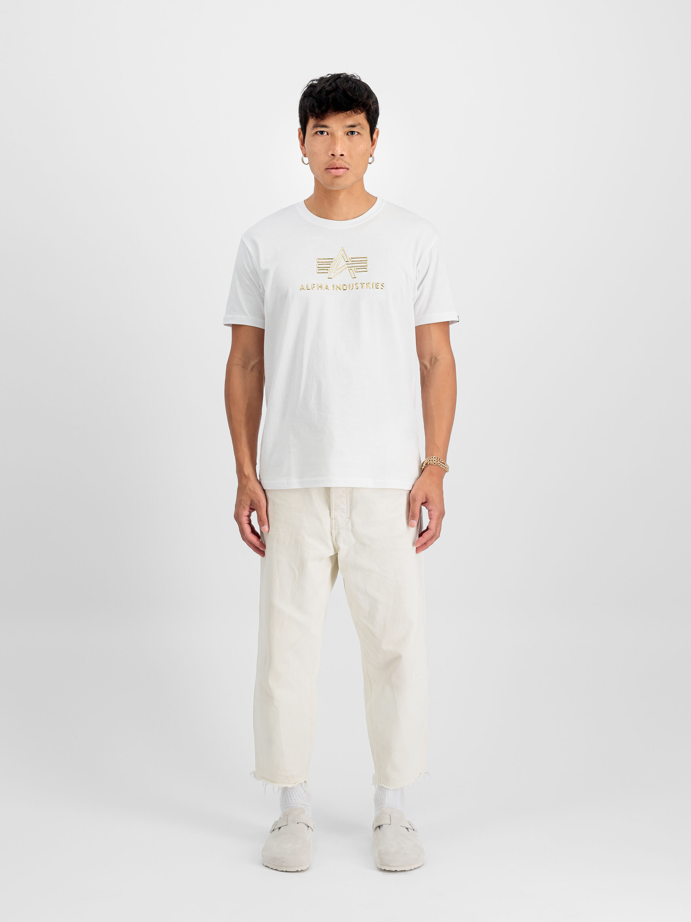 Basic Mid Logo TPU T-Shirt white/gold 148525_438_2_model_00001_117139