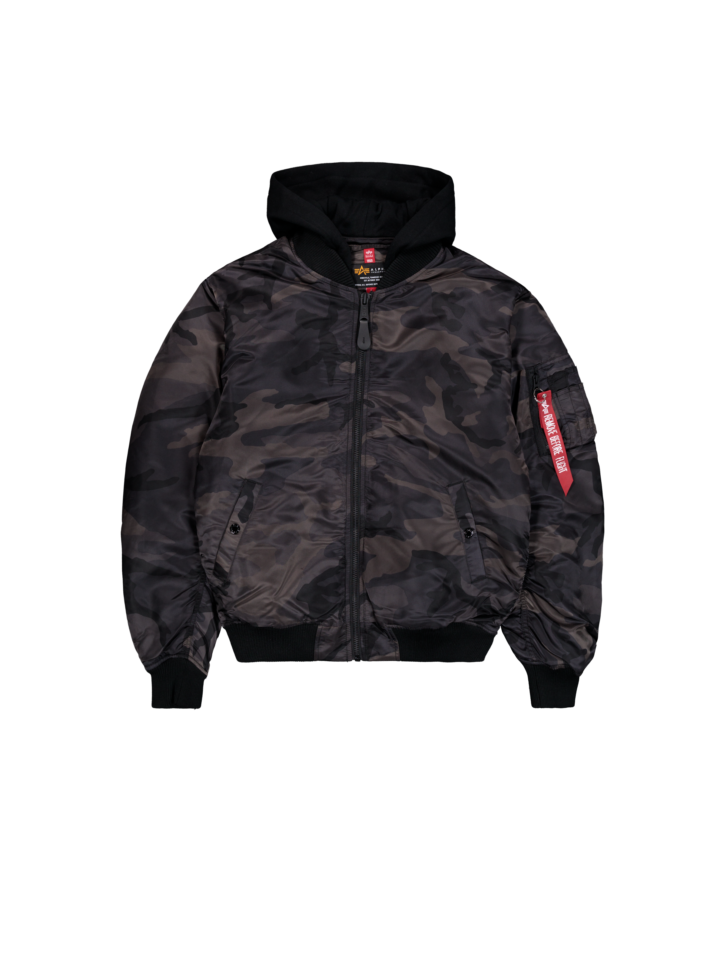 MA-1 Zip Hood Back Embroidery Camo Bomber Jacket black camo 138105C_125_1_flatlay_00001_102567.png