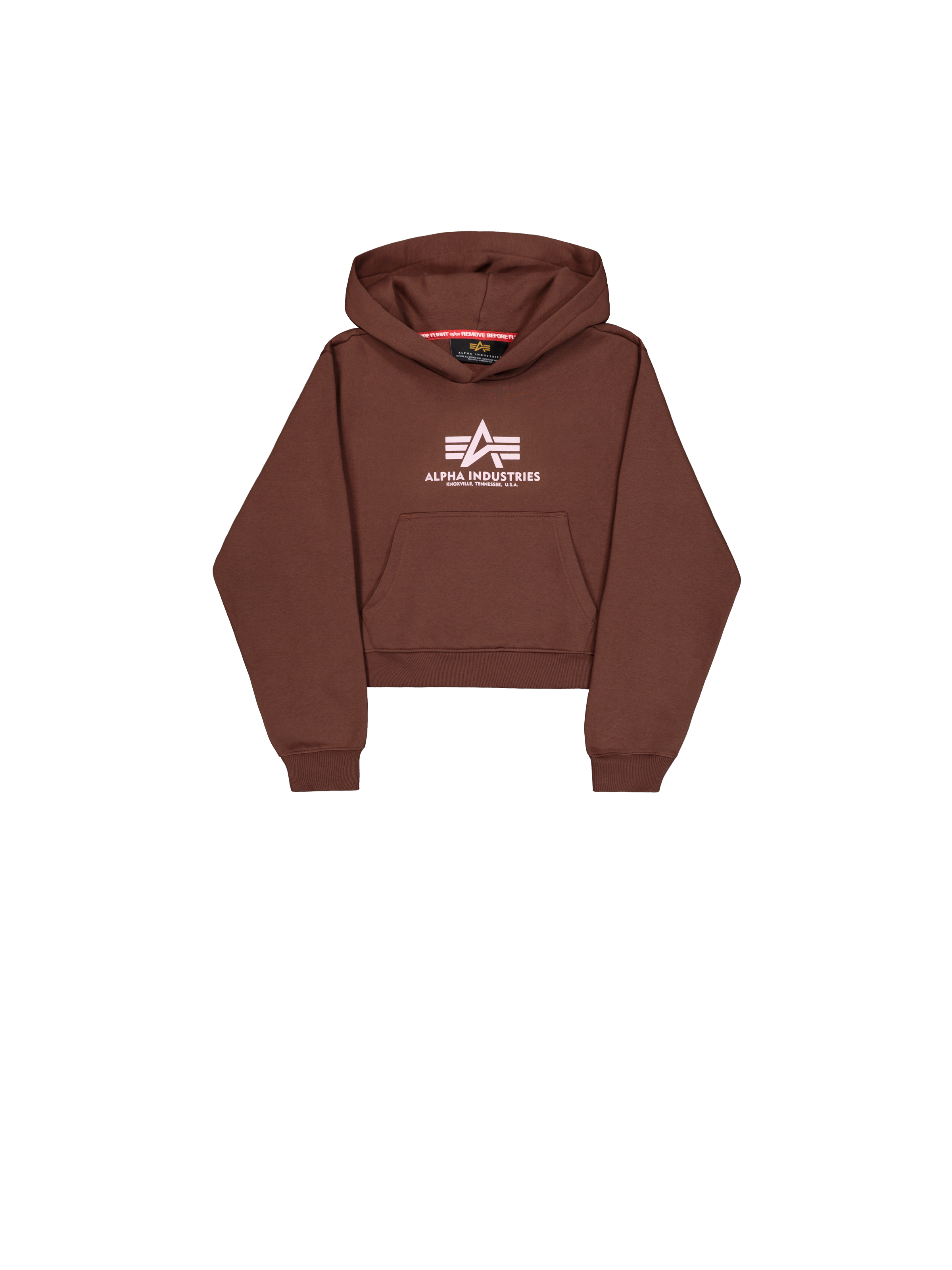 Basic Big Logo Puff Print Hoodie Women powder brown 258040_240_1_flatlay_00001_204677.png