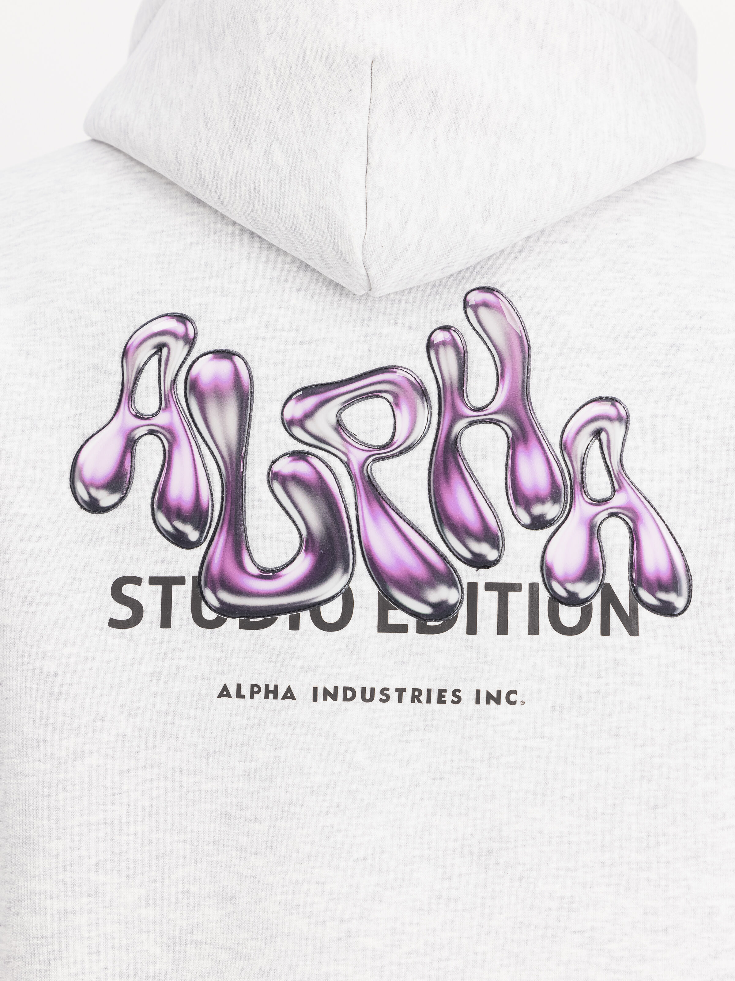 Studio Edition Backprint Hoodie pastel grey melange 156339_752_3_detail_00002_152024