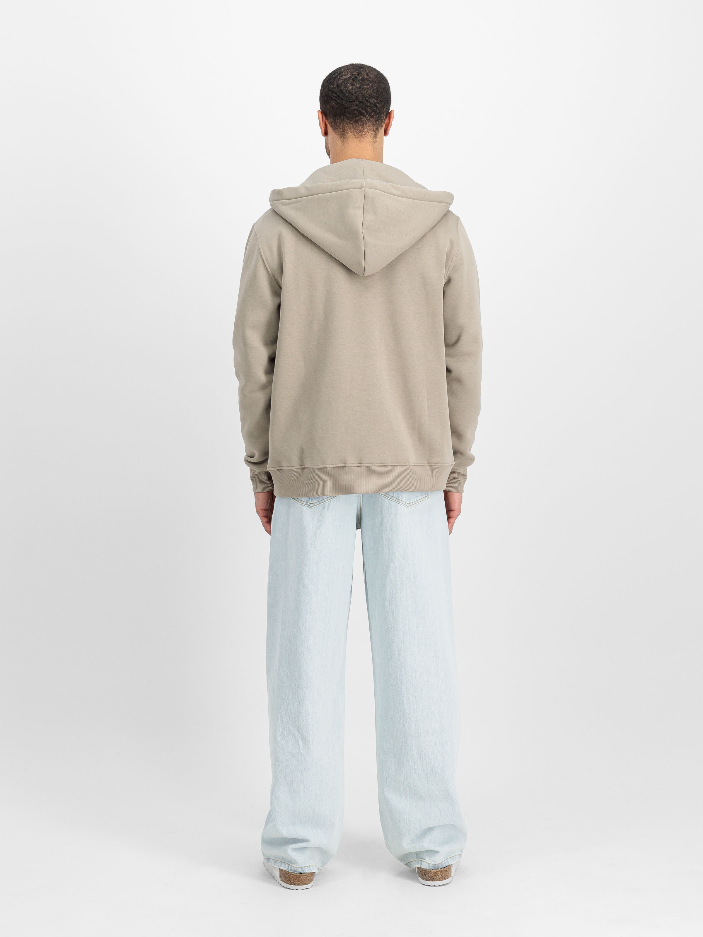 Basic Big Logo Zip Hoodie vintage sand 178325_679_2_model_00002_125521