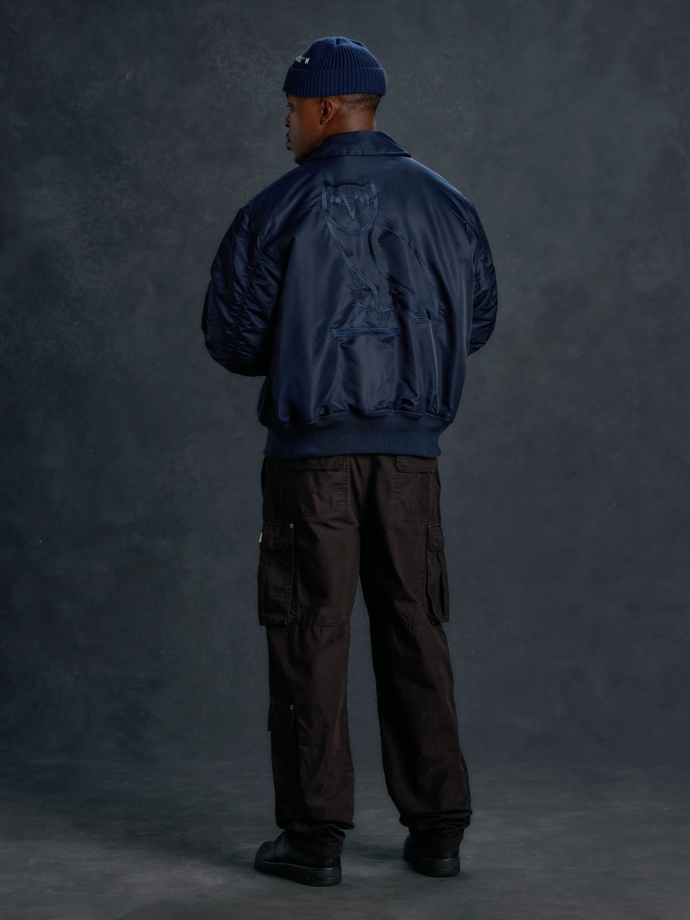 ALPHA x OVO CWU-45/P Bomber Jacket rep.blue 258001_07_2_model_00002_195829