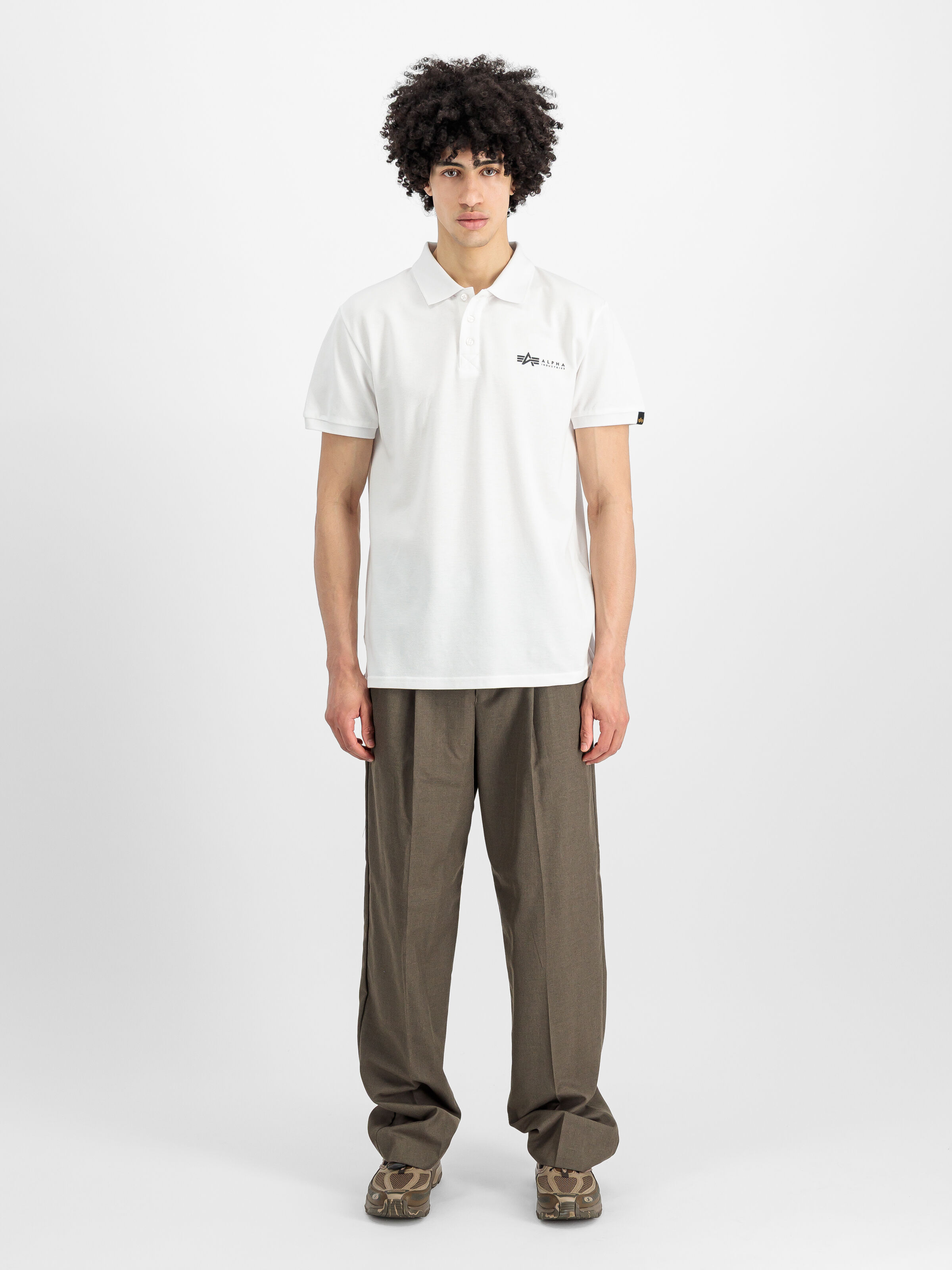 Basic Small Logo Polo white 106600_09_2_model_00001_156896