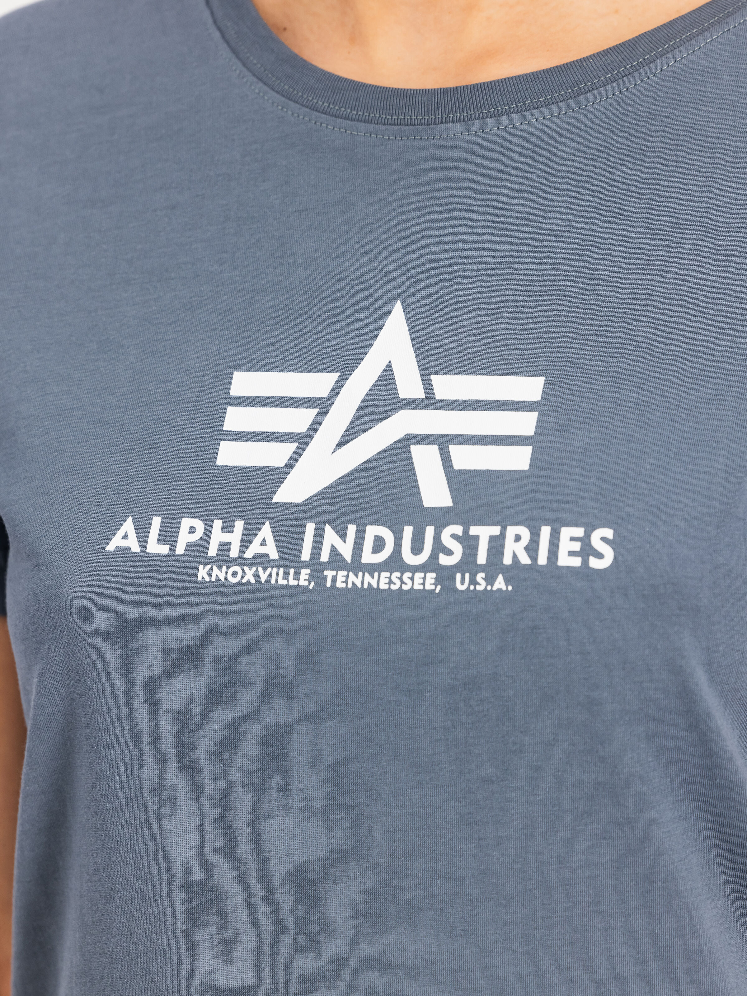 New Basic Big Logo T-Shirt Women denim blue 196051_439_3_detail_00001_166977