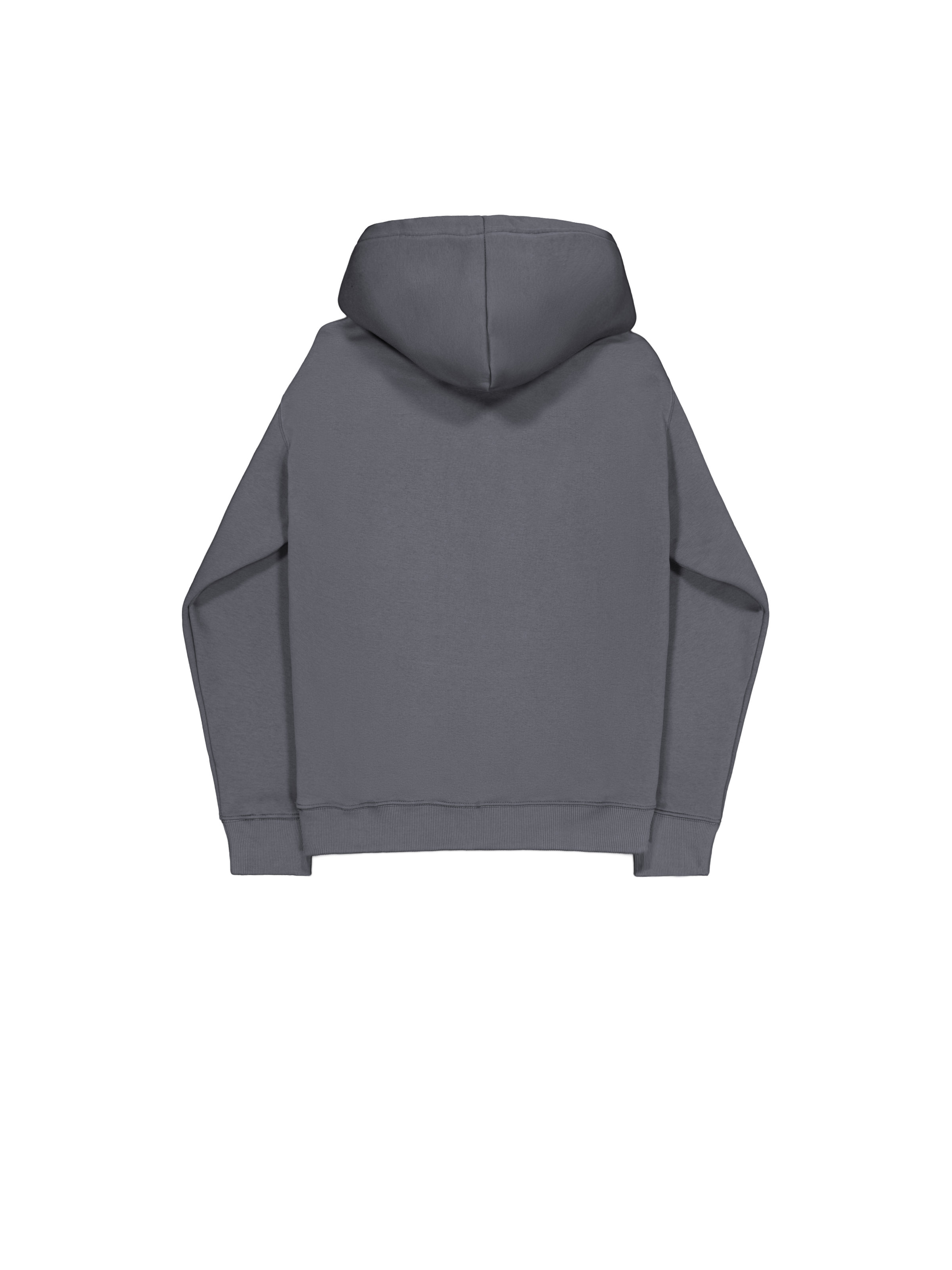 Basic Small Logo Hoodie greyblack 196318_136_1_flatlay_00002_151701