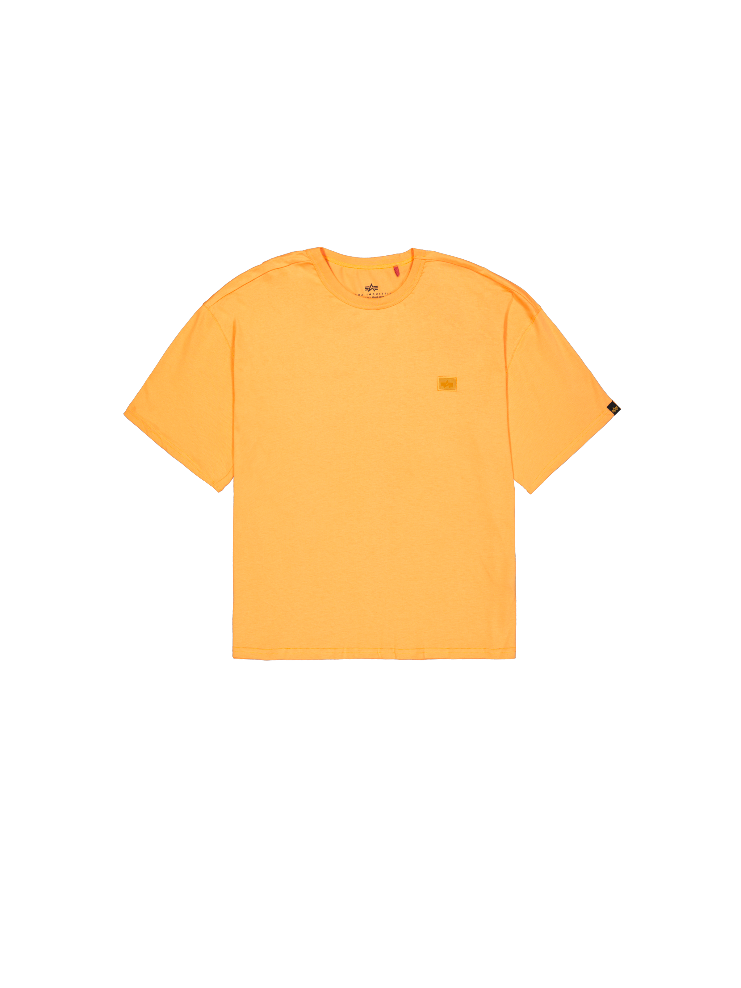 Alpha Essentials Rubber Logo T-Shirt tangerine 146504_710_1_flatlay_00001_222296.png