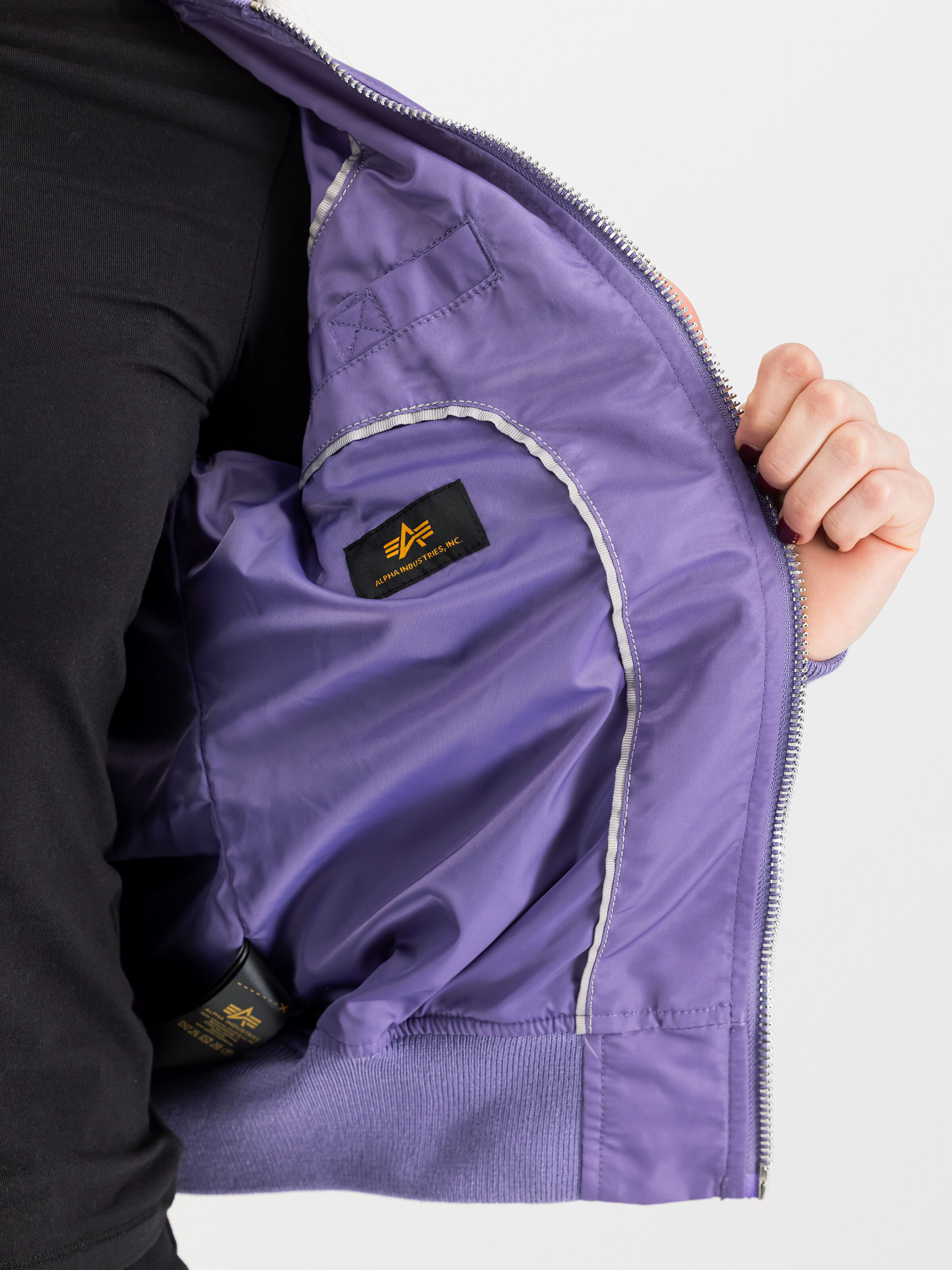 MA-1 VF Light Bomber Jacket Women violet storm 156001_51_3_detail_00002_211850