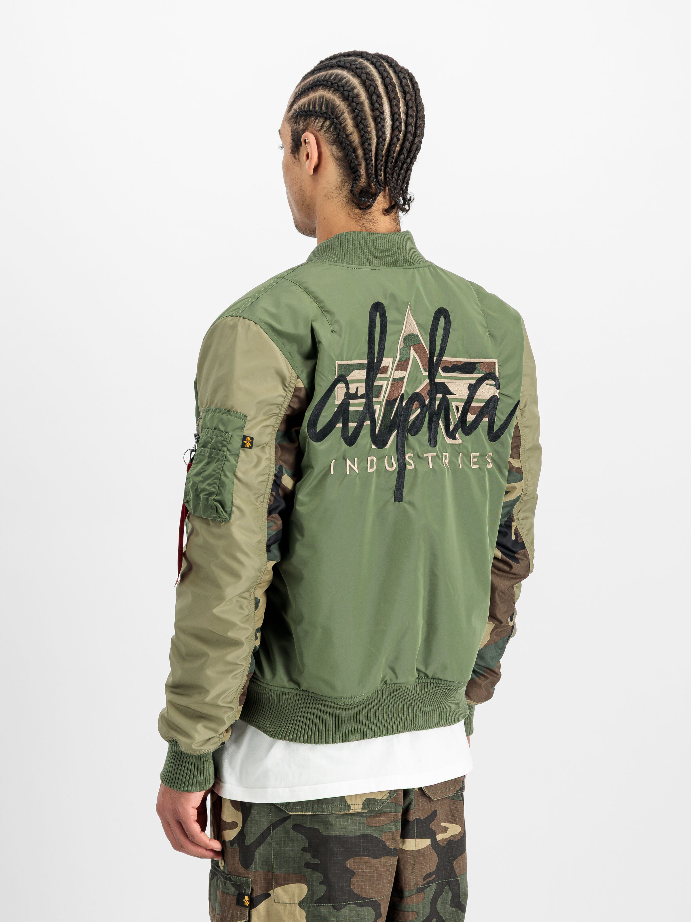 MA-1 Camo Back Embroidery Bomber Jacket sage-green 258120_01_2_model_00003_163493