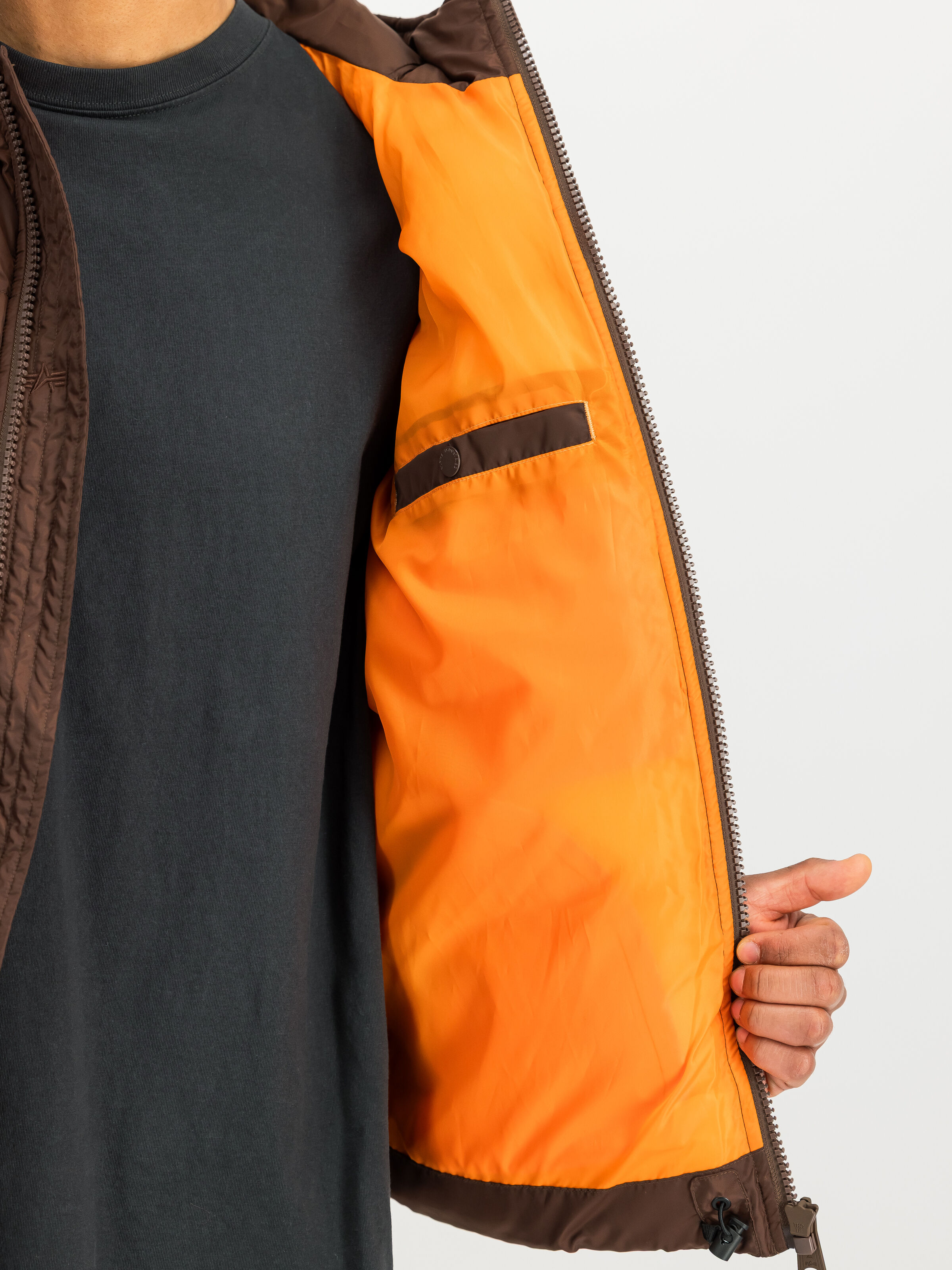 Hooded Puffer Faux Down Winter Jacket powder brown 118113_204_3_detail_00002_235157