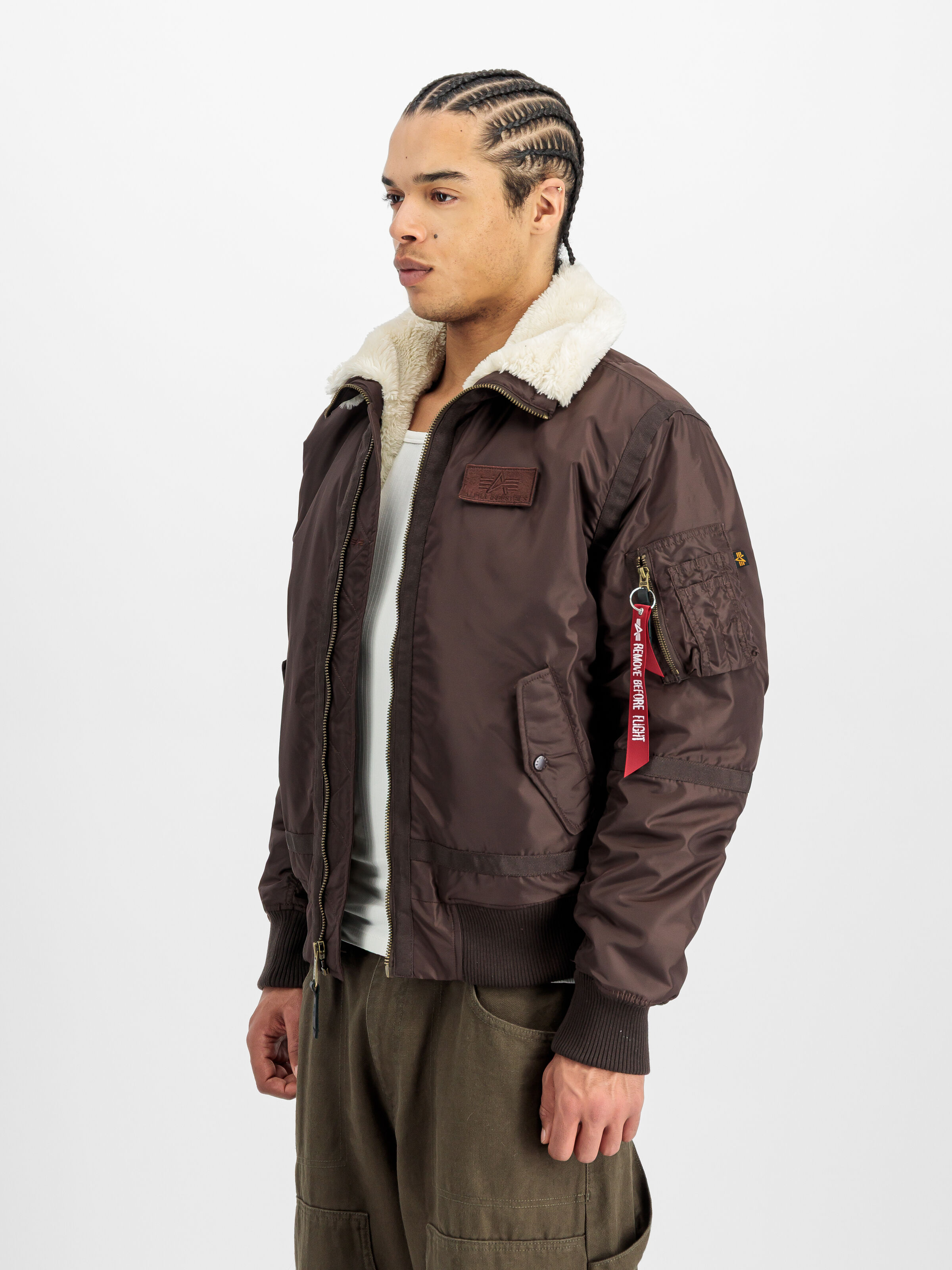 B-15 III TT Two Tone Bomber Jacket hunter brown 198122_696_2_model_00002_166798