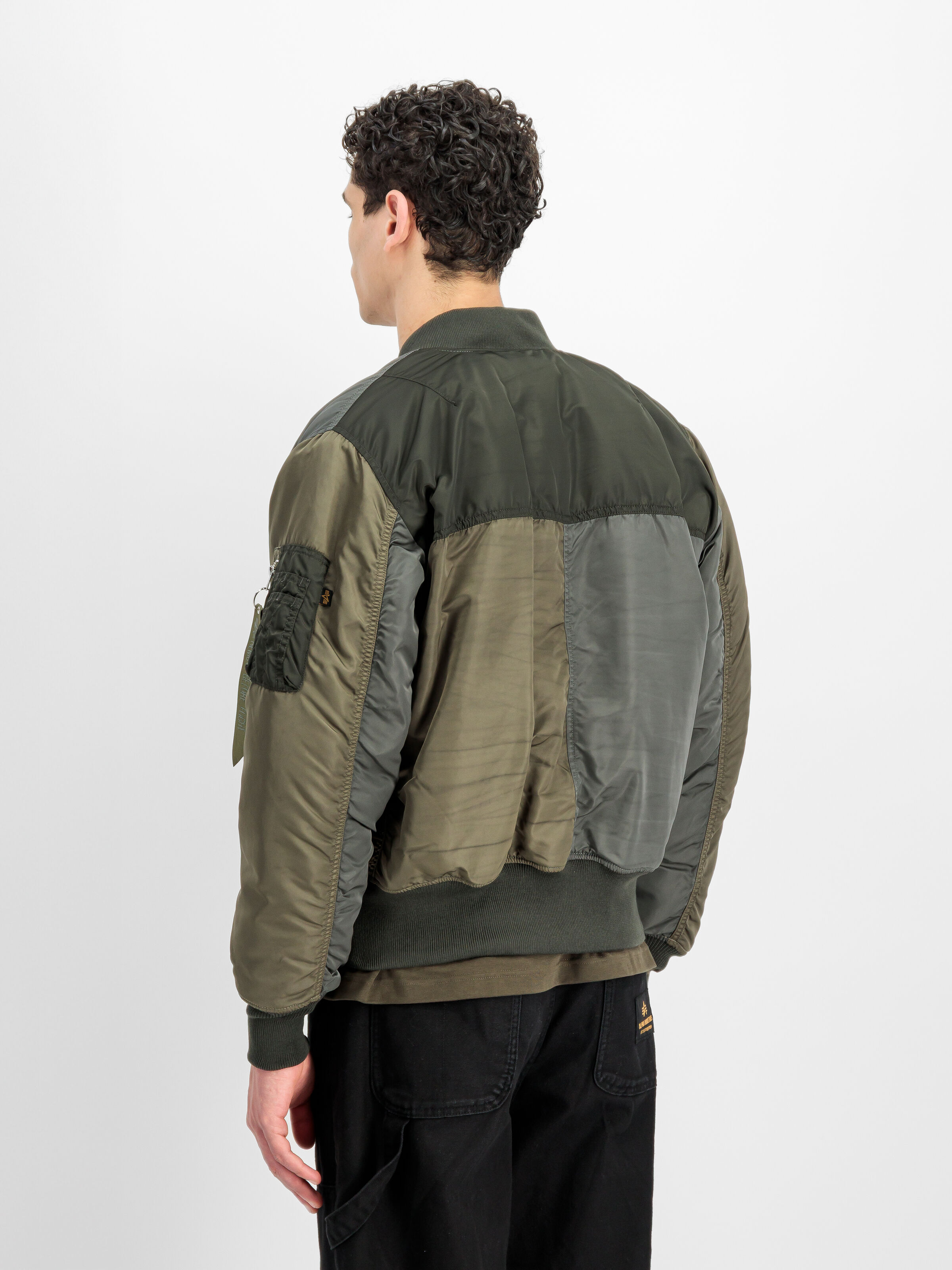 MA-1 Tricolor Bomber Jacket black olive 268139_413_2_model_00003_229193