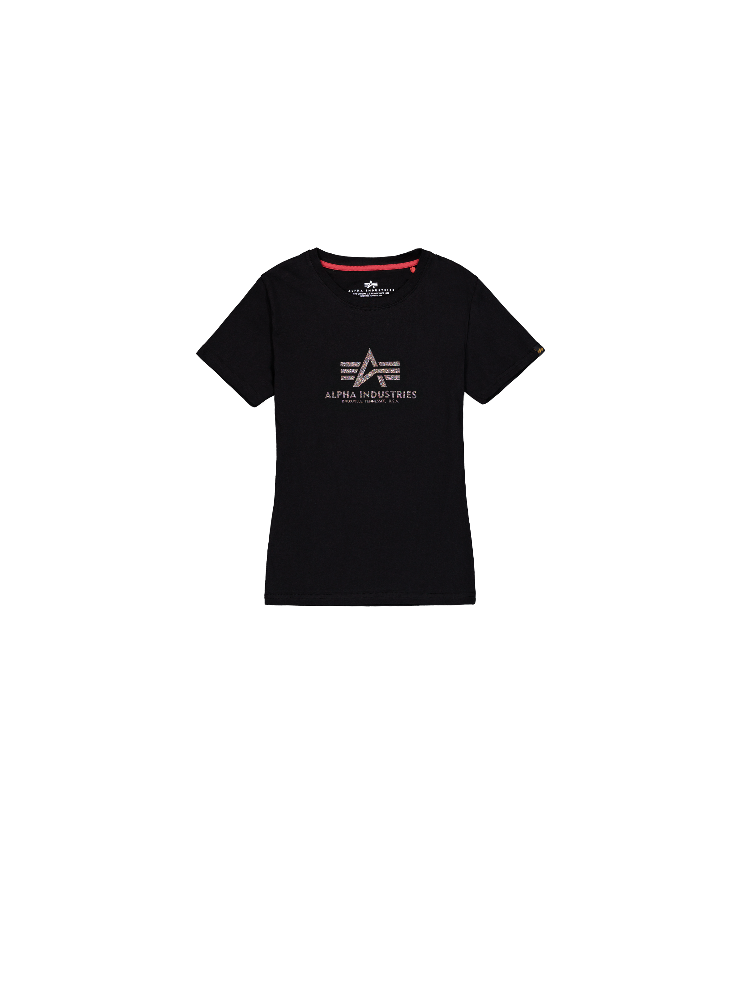 New Basic Big Logo Glitter T-Shirt Women black 196051G_03_1_flatlay_00001_222243.png