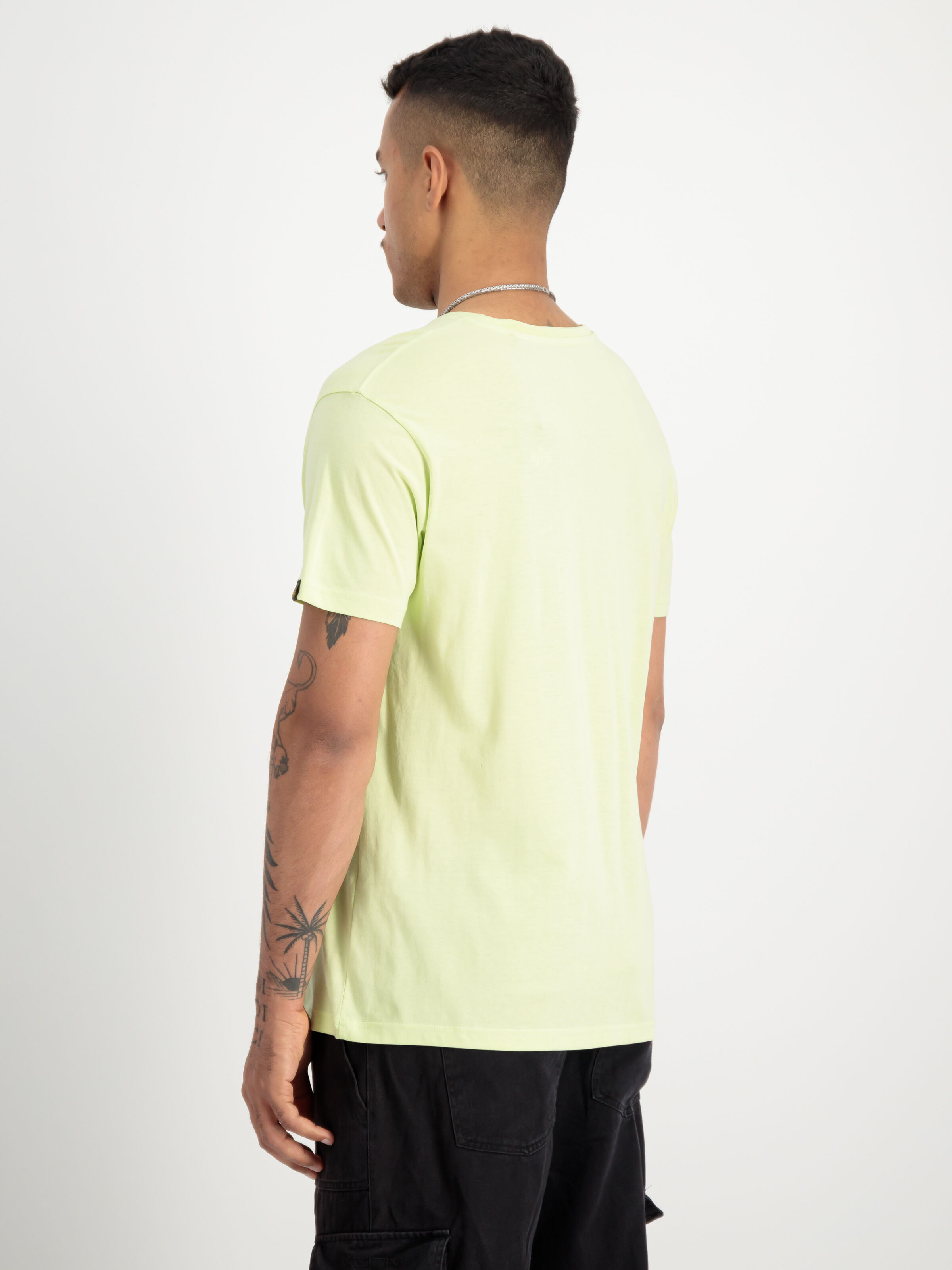 Basic Big Logo Rubber T-Shirt Arctic Lime 100501RB_722_2_model_00004_129283