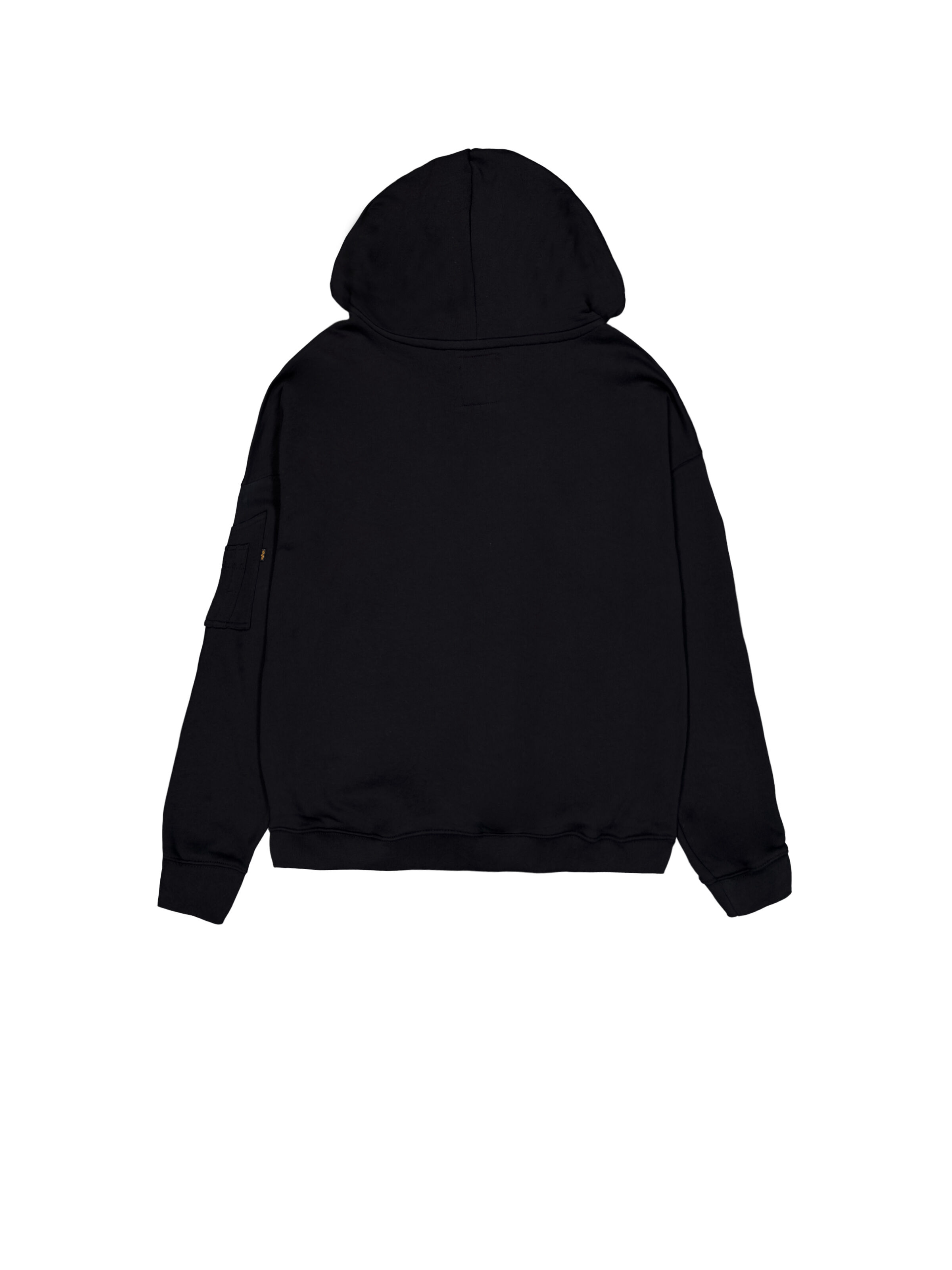Alpha Essentials Rubber Logo Hoodie black 146335_03_1_flatlay_00002_101339