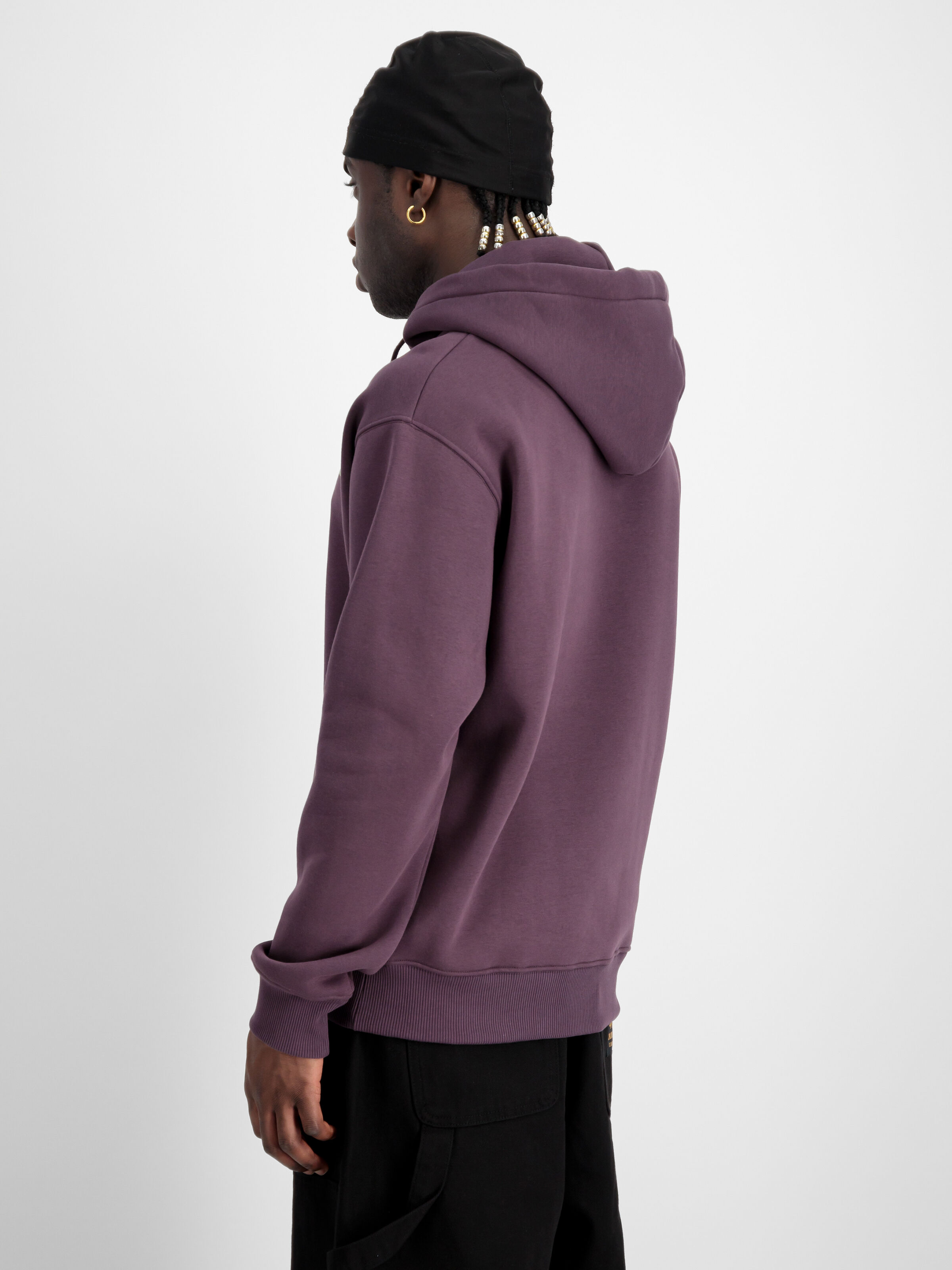 Basic Small Logo Hoodie Plum 196318_719_2_model_00004_107409