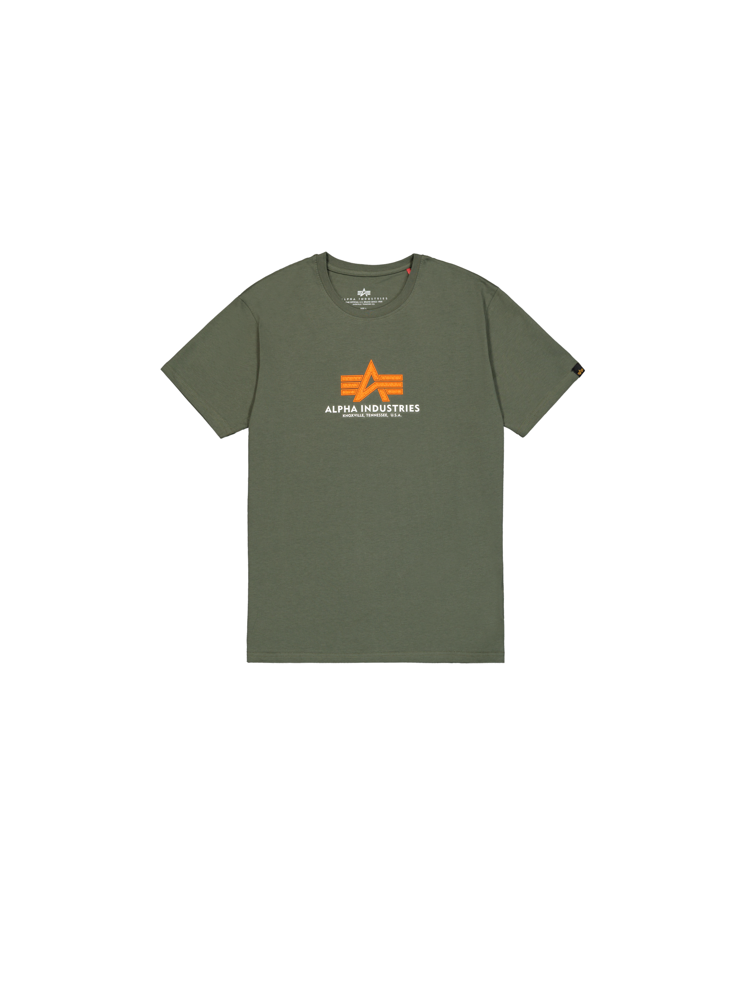 Basic Big Logo Rubber T-Shirt dark olive 100501RB_142_1_flatlay_00001_185747.png