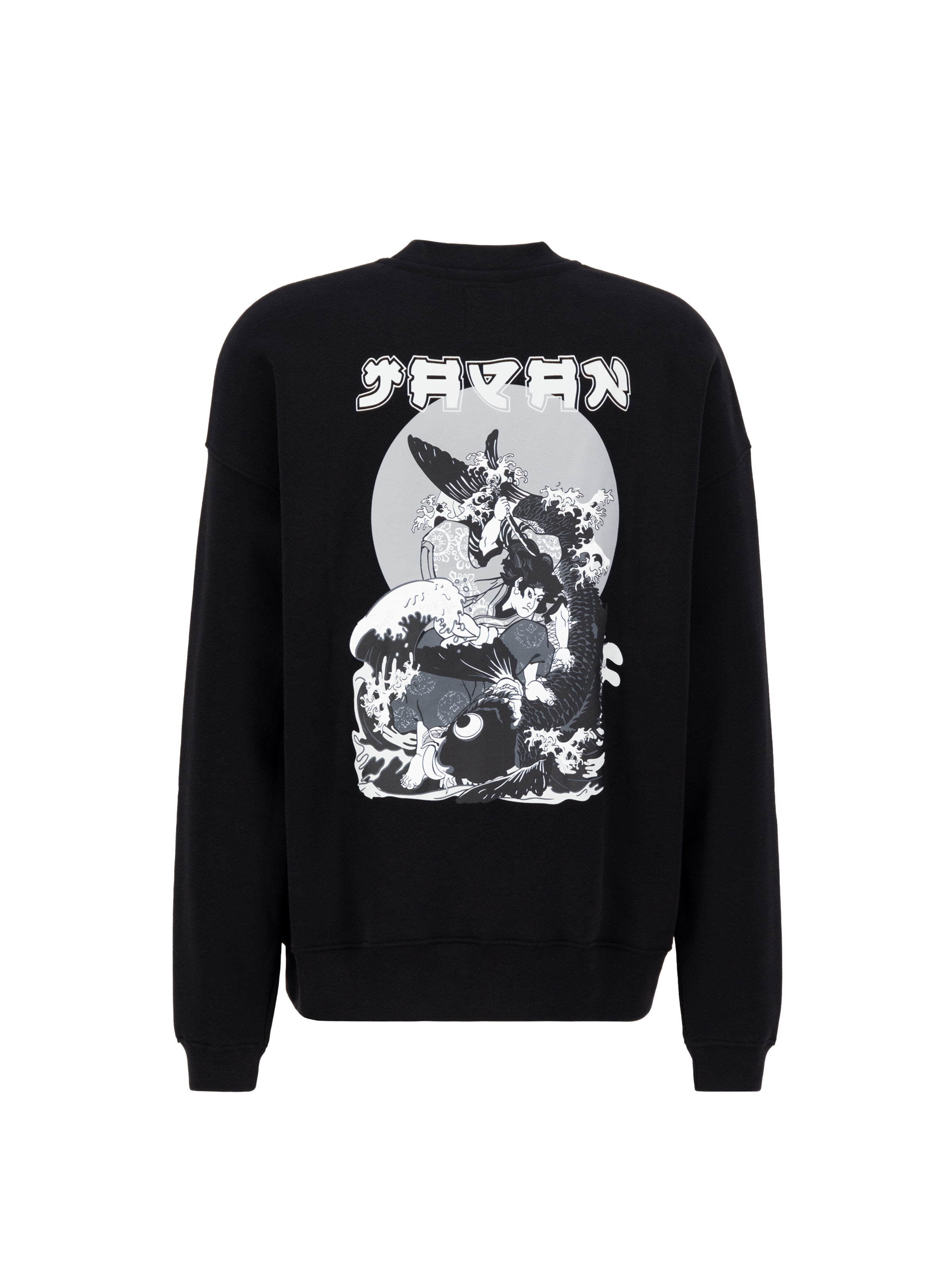 Japan Wave Warrior Sweatshirt black/white 146309_95_1_flatlay_00002_182885