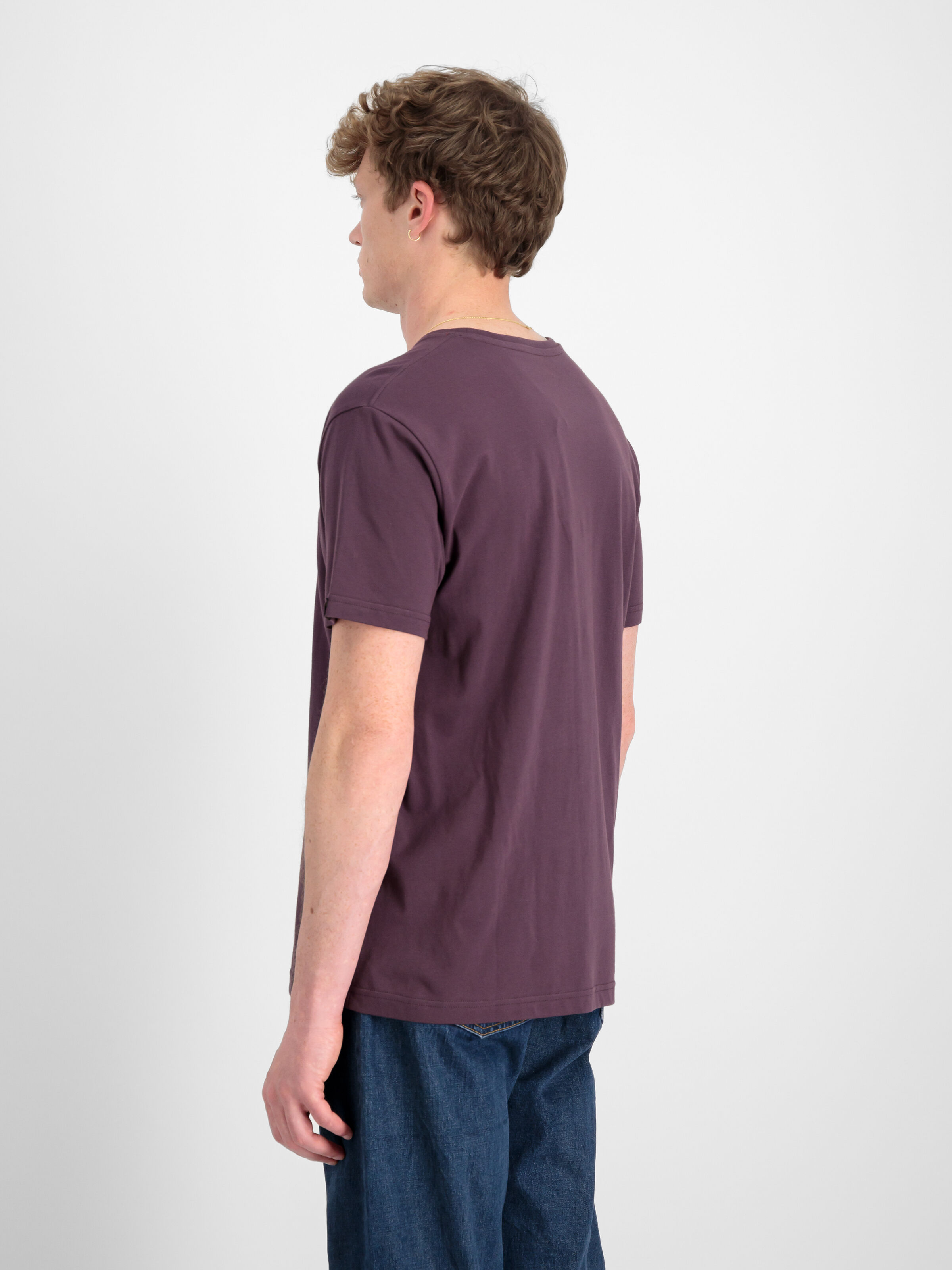 Basic Mid Logo T-Shirt Plum 118533_719_2_model_00004_97256