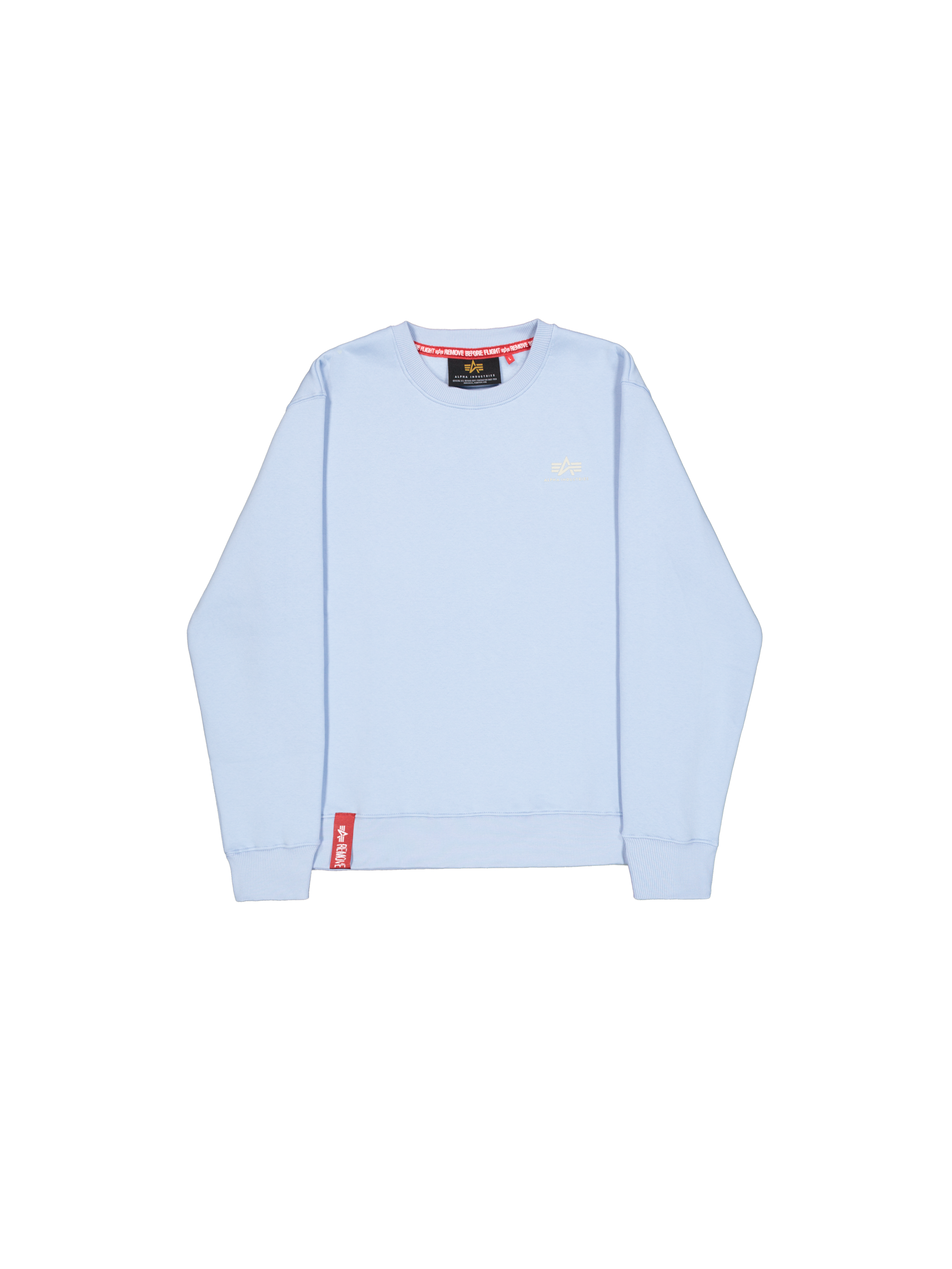 Basic Small Logo Sweatshirt artic blue 188307_40_1_flatlay_00001_175307.png
