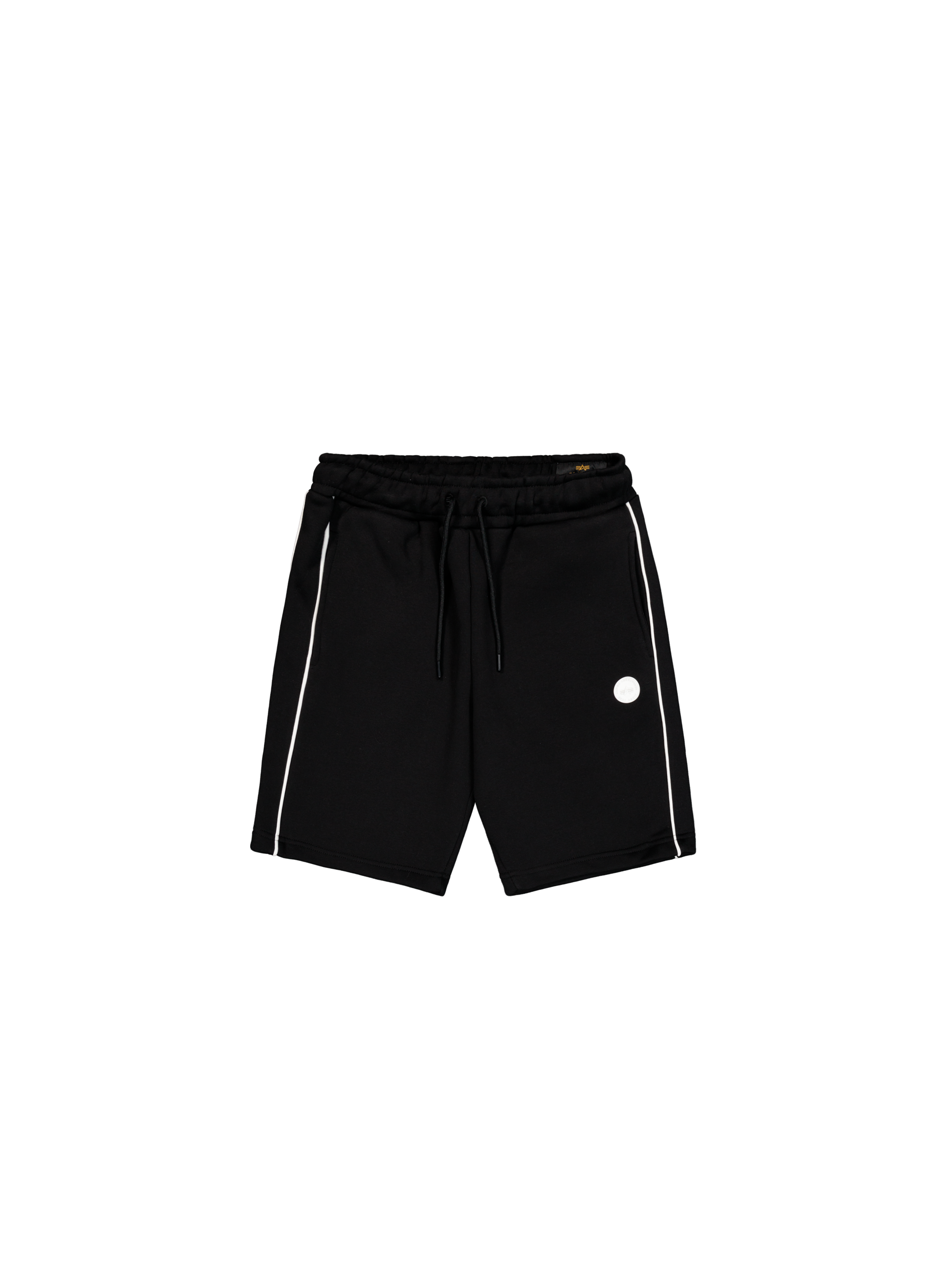 Alpha Studio Rubber Logo Short black 156381_03_1_flatlay_00001_145952