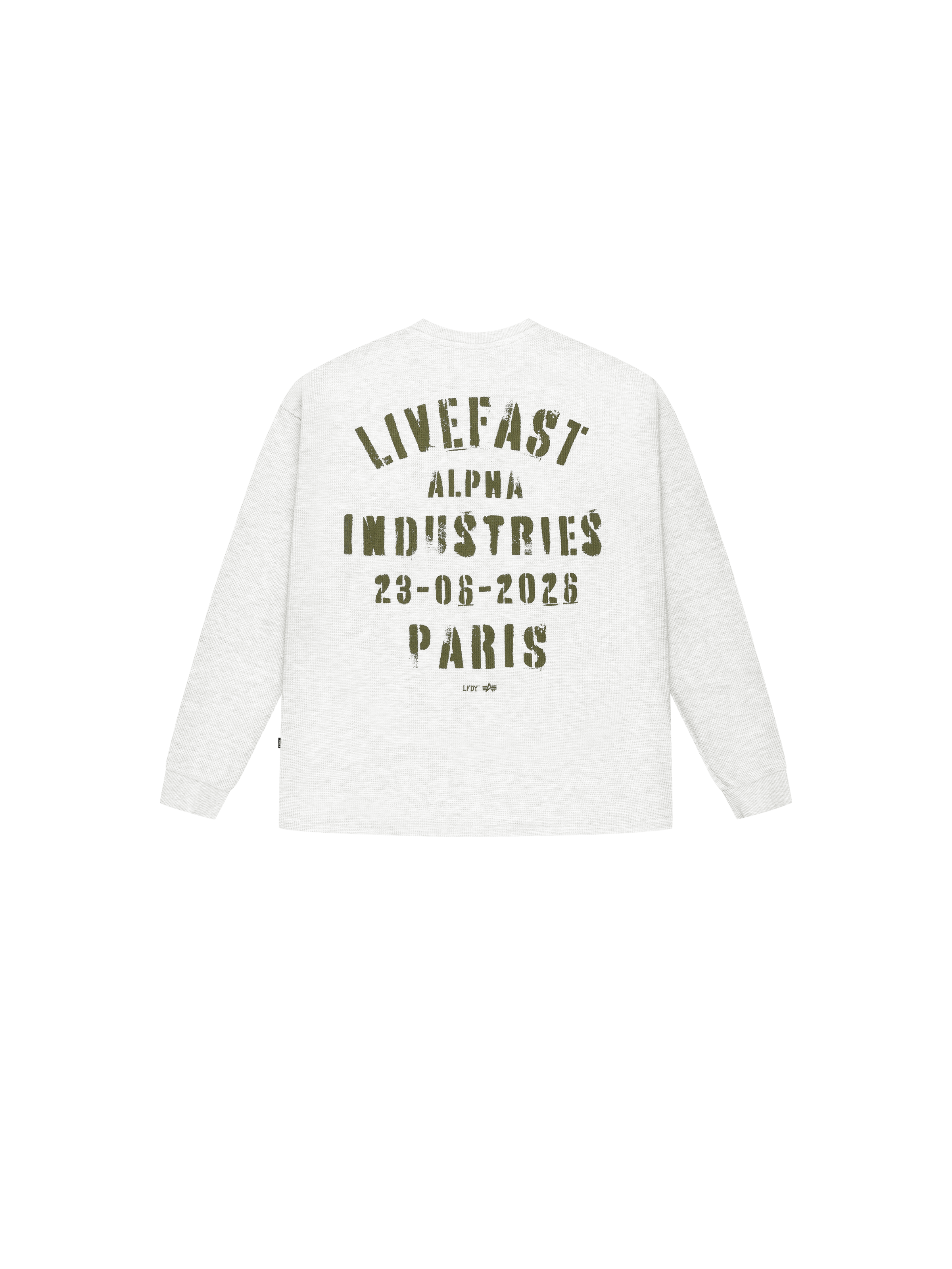 ALPHA x LFDY Waffle Longsleeve grey heather 268371_17_1_flatlay_00002_243420