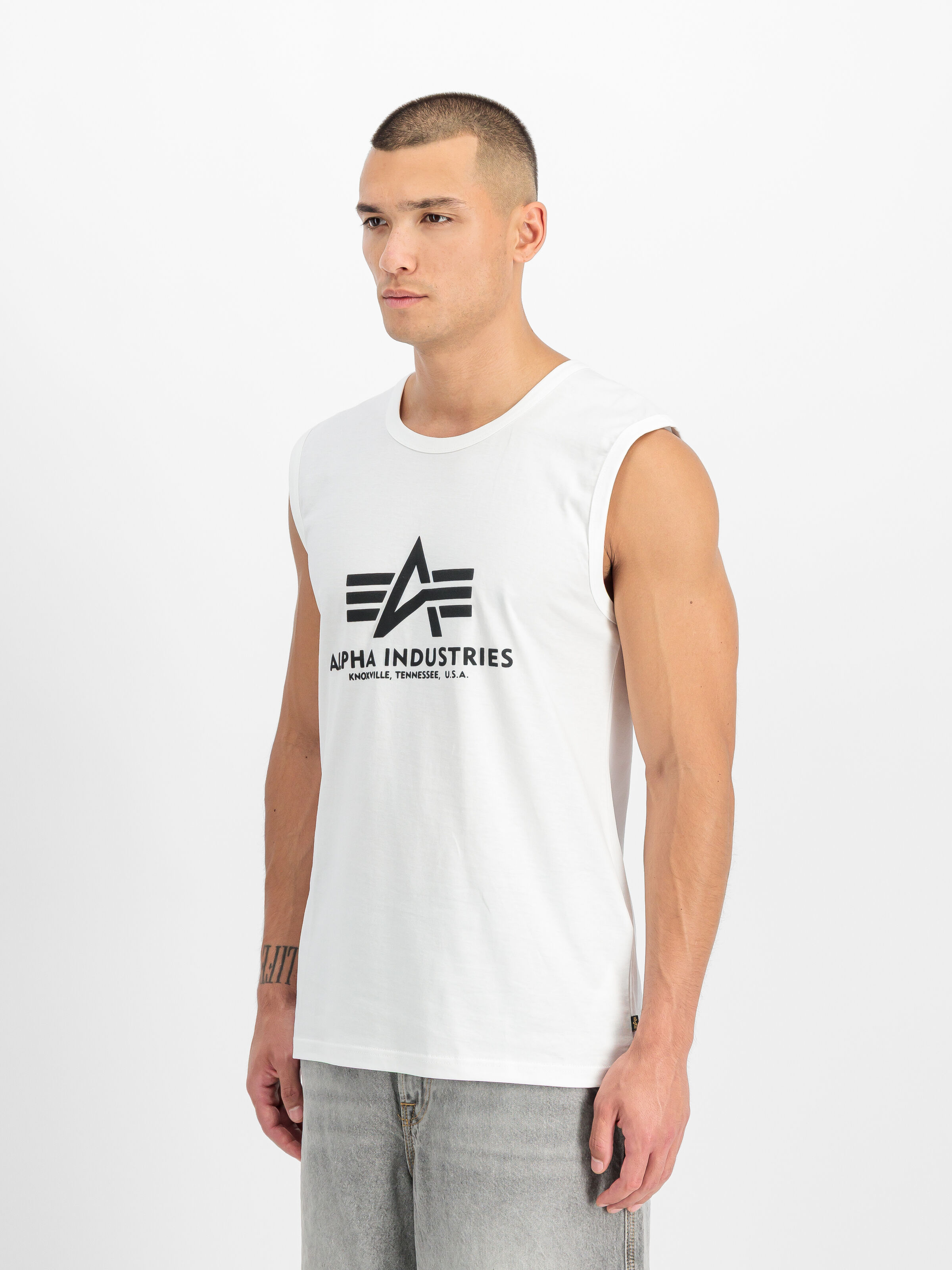 Basic Big Logo Puff Print Tank white 266561_09_2_model_00002_215292