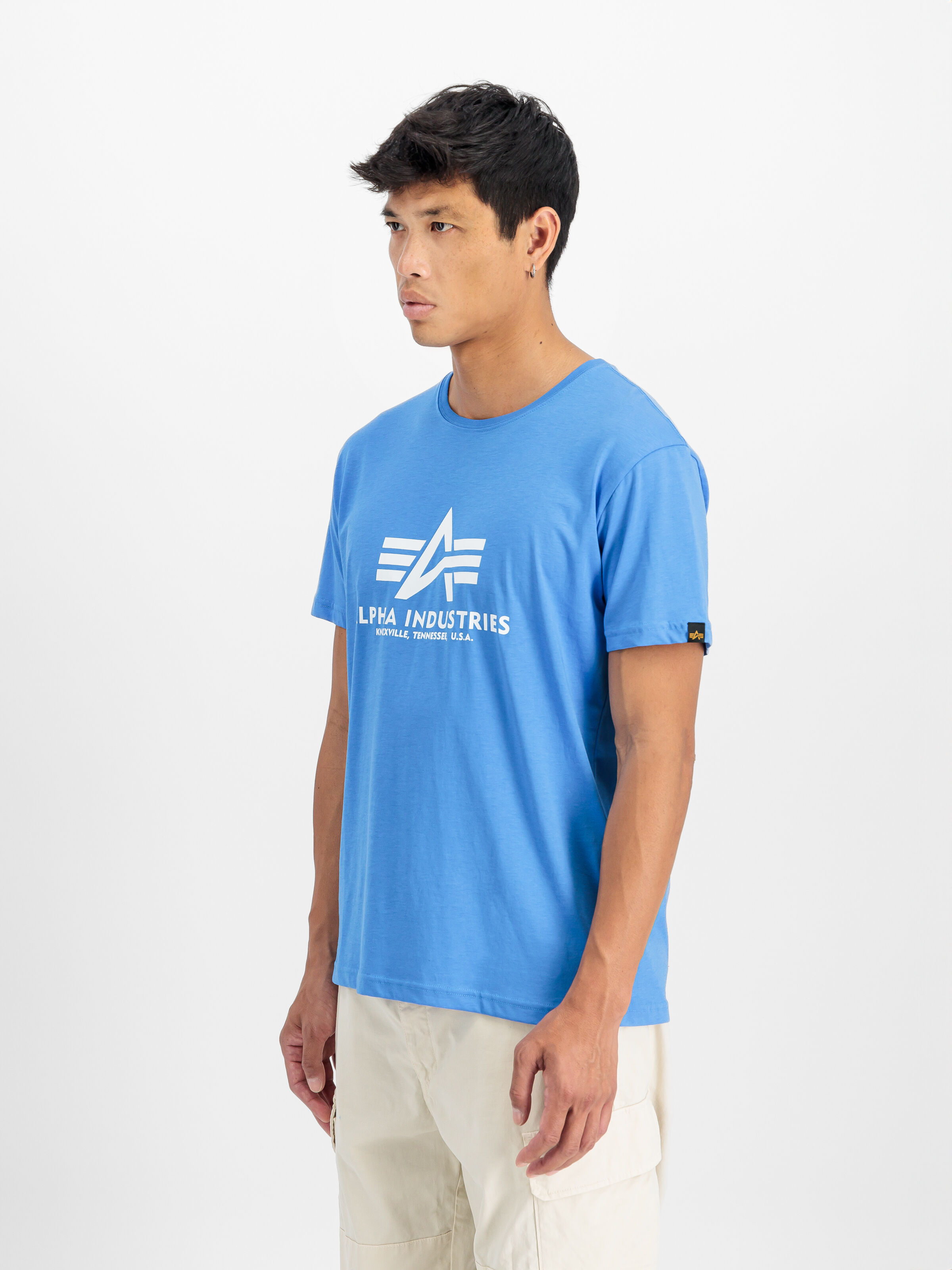 Basic Big Logo T-Shirt mediteranian blue 100501_737_2_model_00003_117829