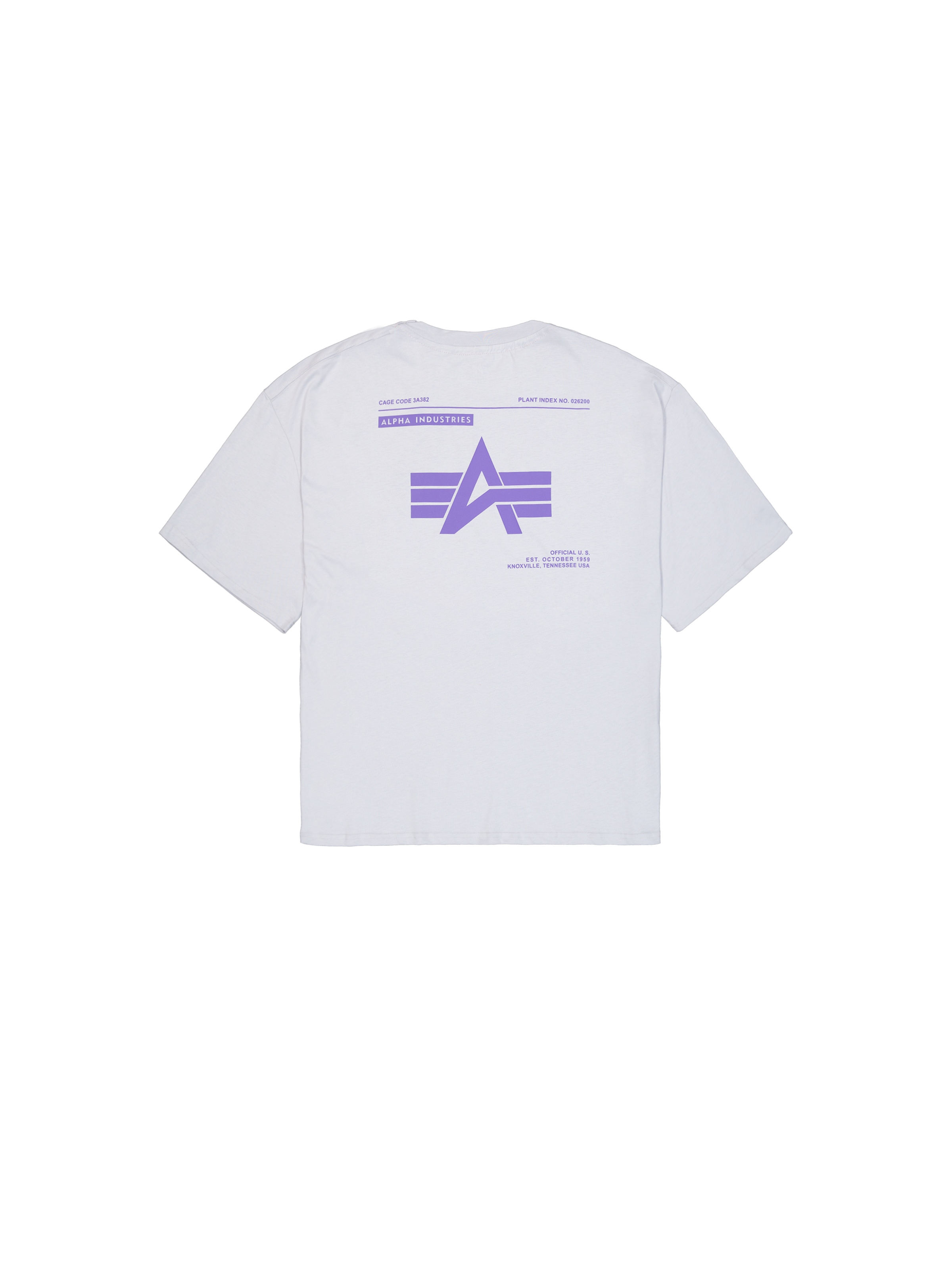 Logo Code Backprint T-Shirt pastel grey 146507_666_1_flatlay_00002_99596